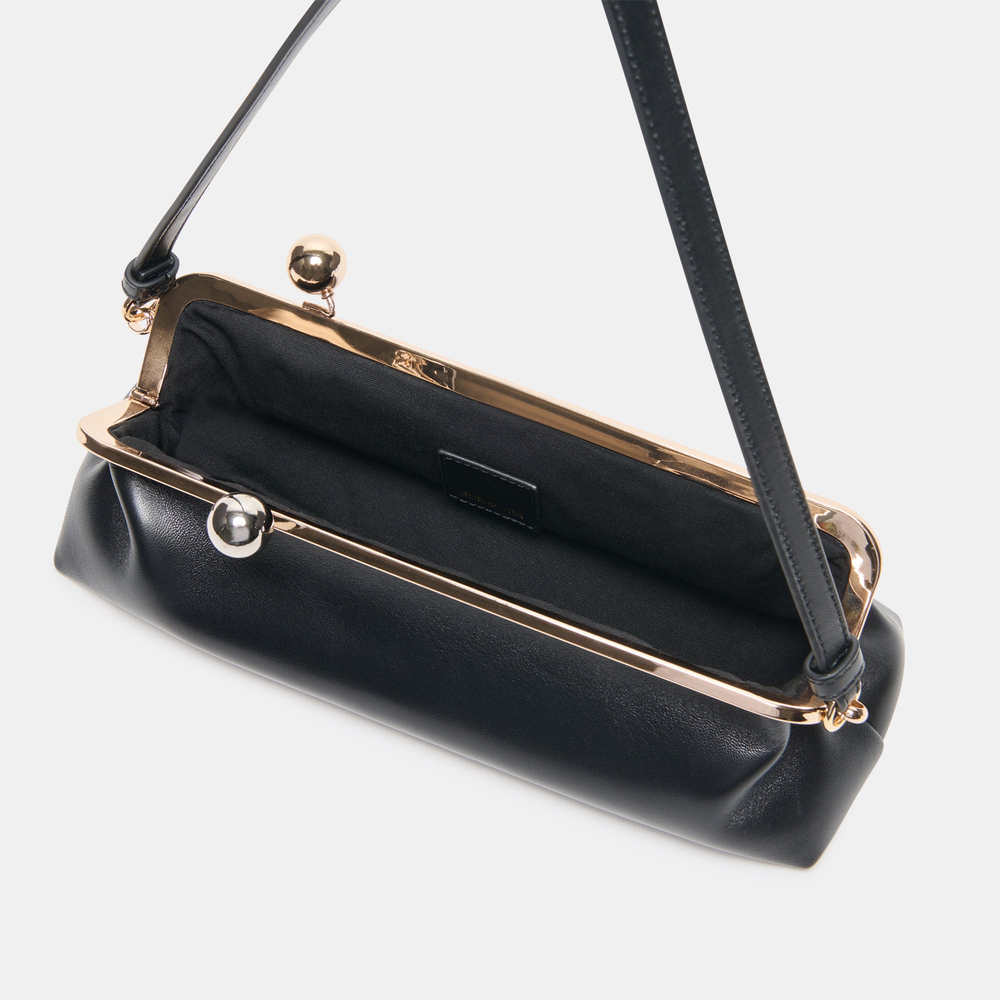 AMBRIAA SHOULDER BAG BLACK LEATHER - view 2