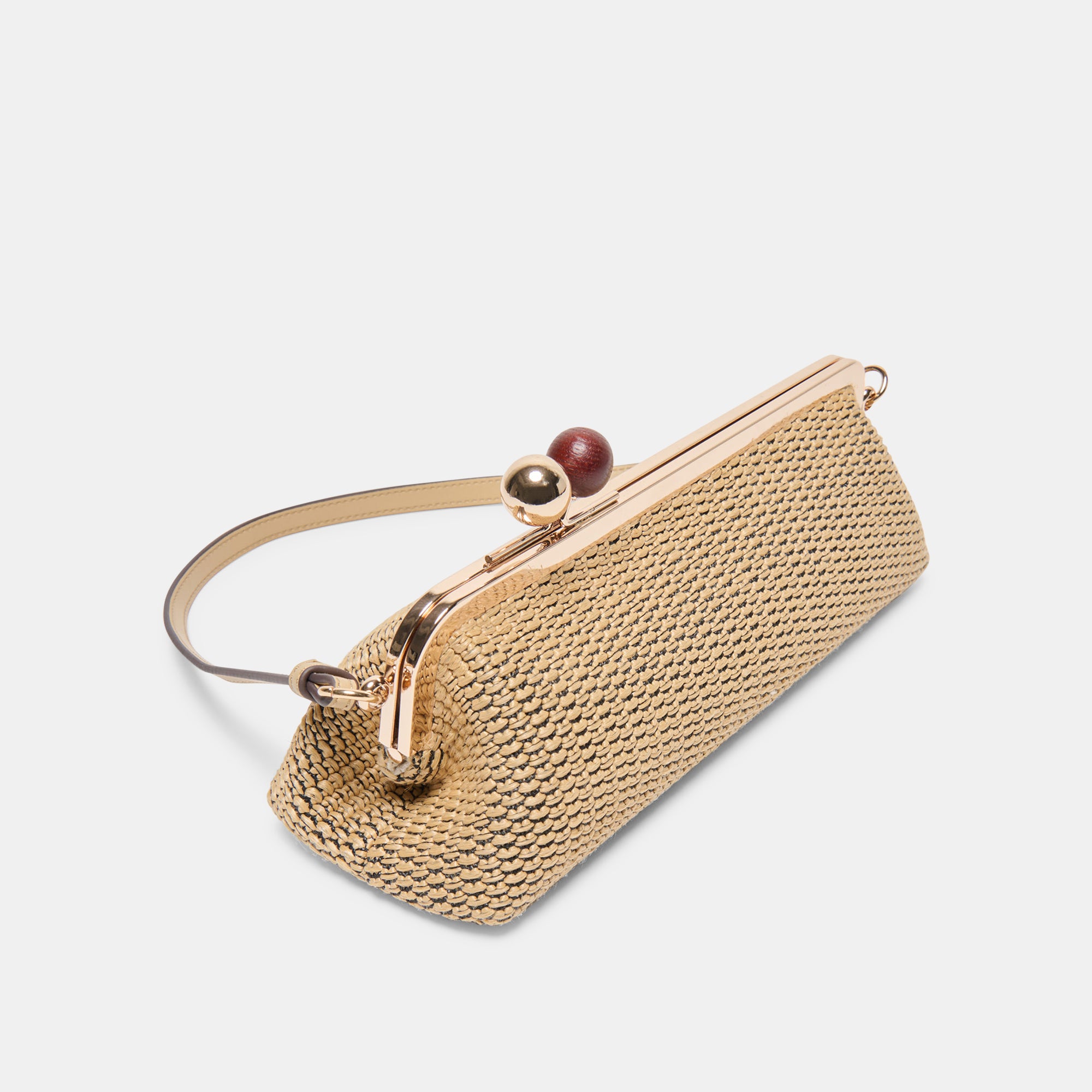 AMBRIAA SHOULDER BAG NATURAL RAFFIA - view 5