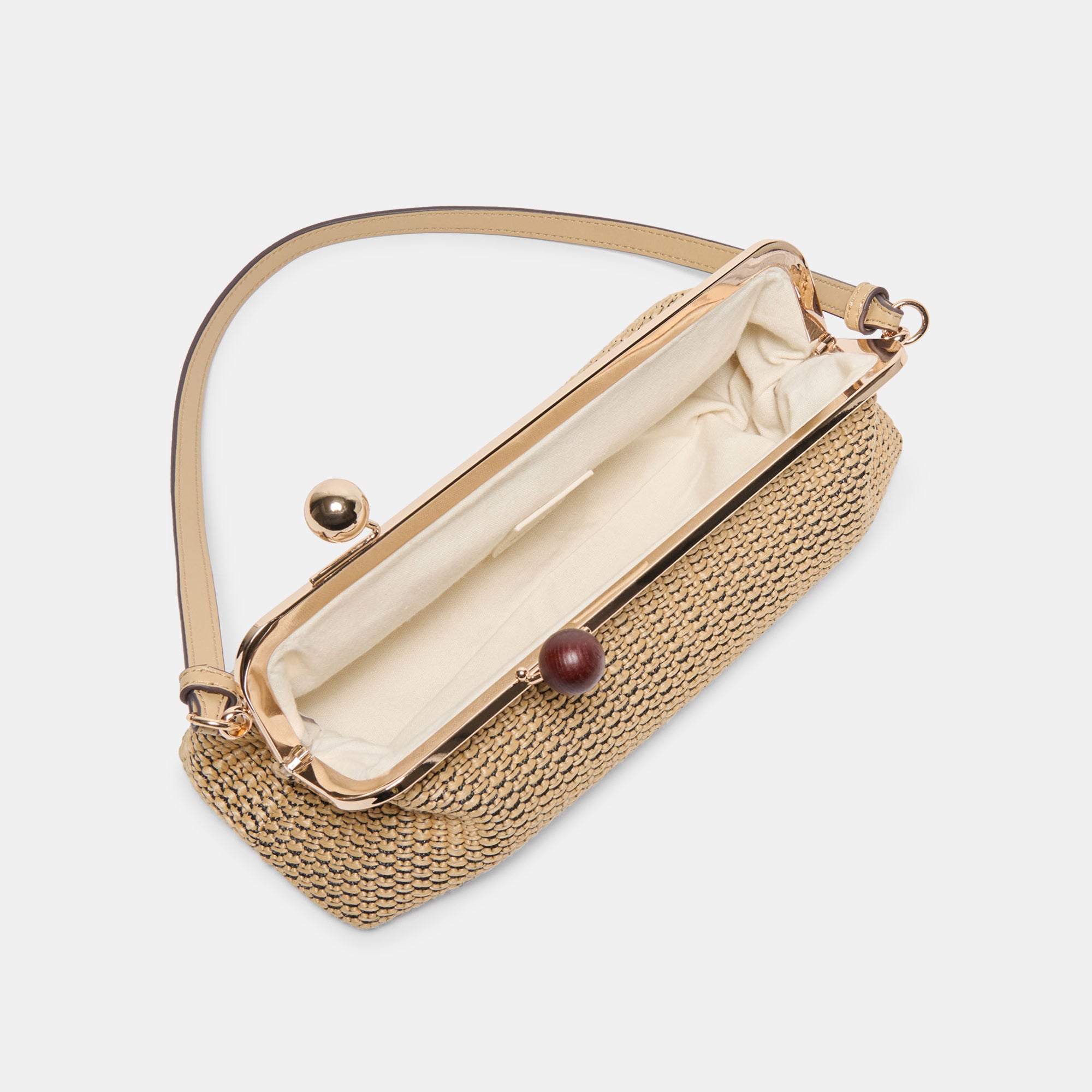 AMBRIAA SHOULDER BAG NATURAL RAFFIA - view 7