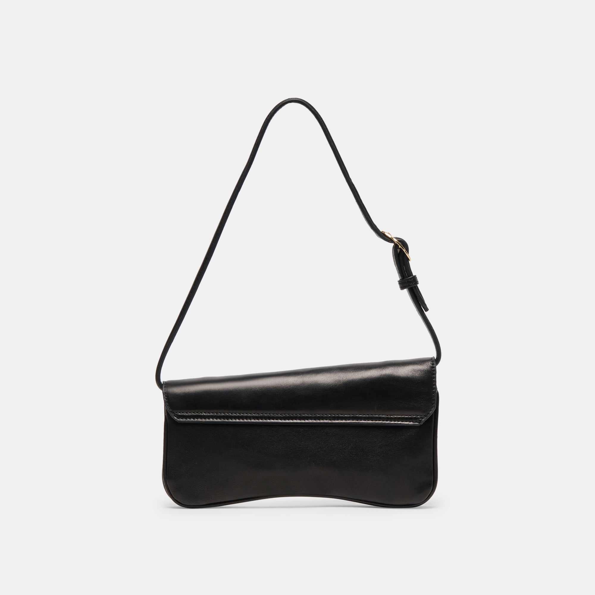 AZURA SHOULDER BAG BLACK LEATHER - view 3
