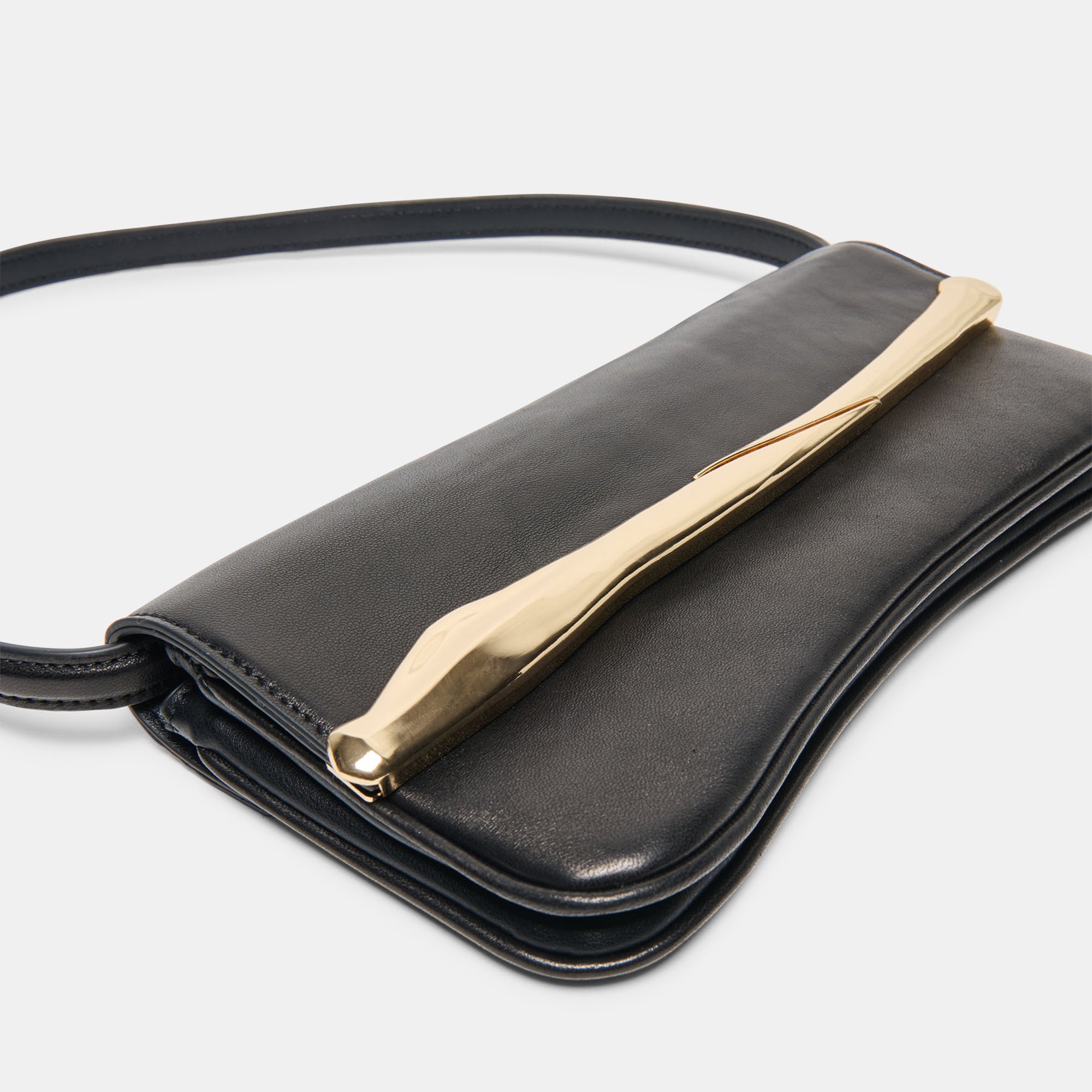 AZURA SHOULDER BAG BLACK LEATHER - view 5