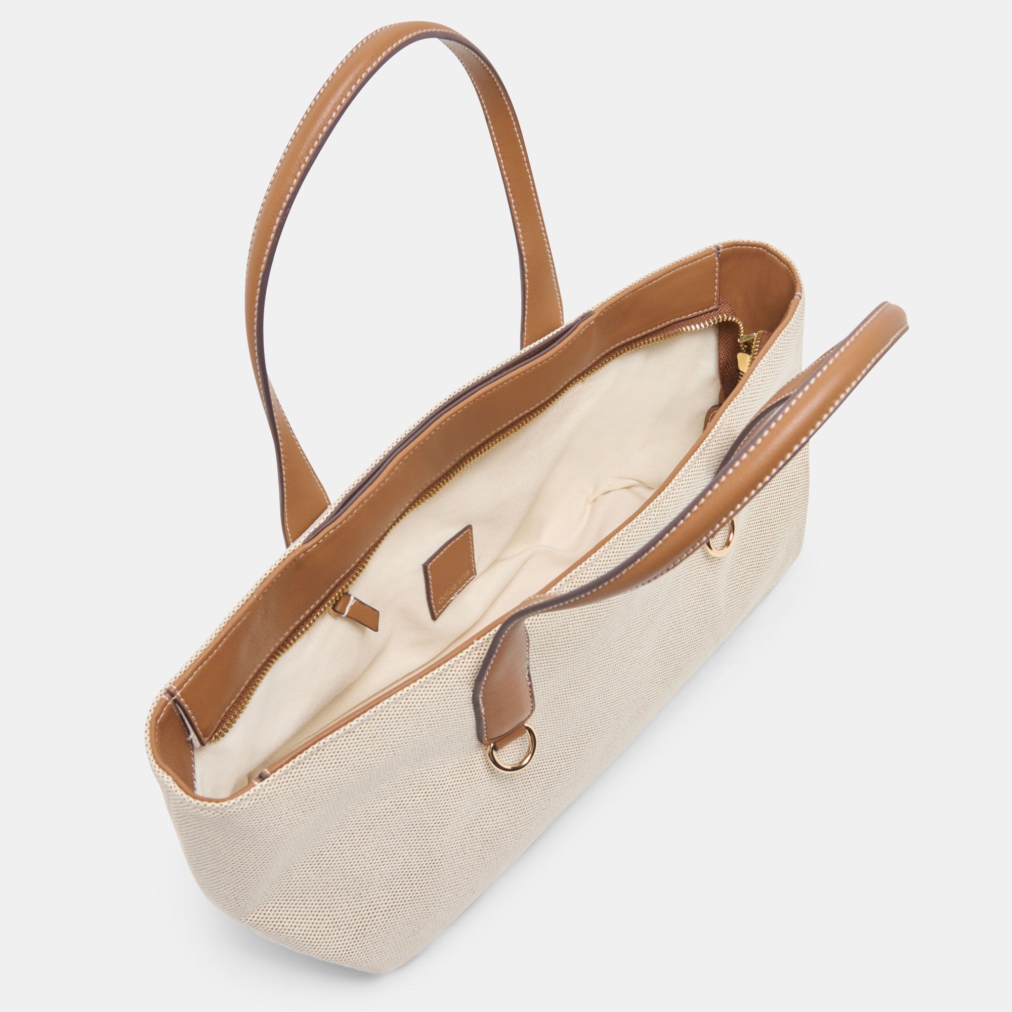 CLARINA SHOULDER BAG NATURAL CANVAS - view 3