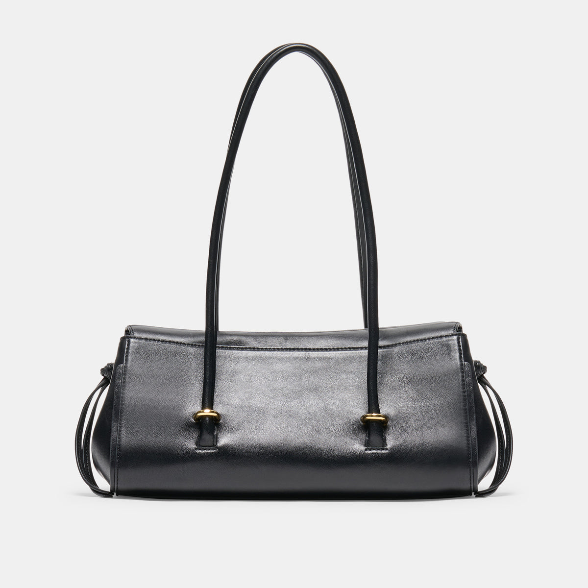 LUSSO SHOULDER BAG BLACK LEATHER - view 4