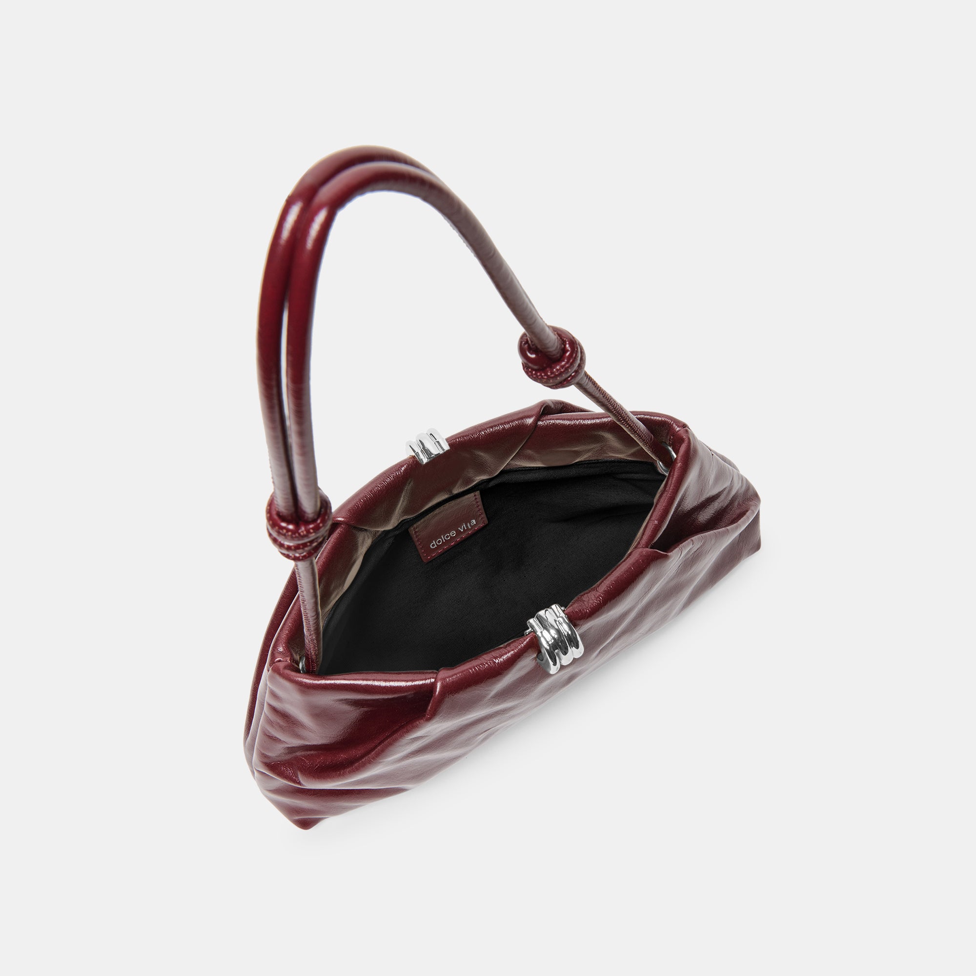 RAVEL SHOULDER BAG OXBLOOD PATENT LEATHER - view 5
