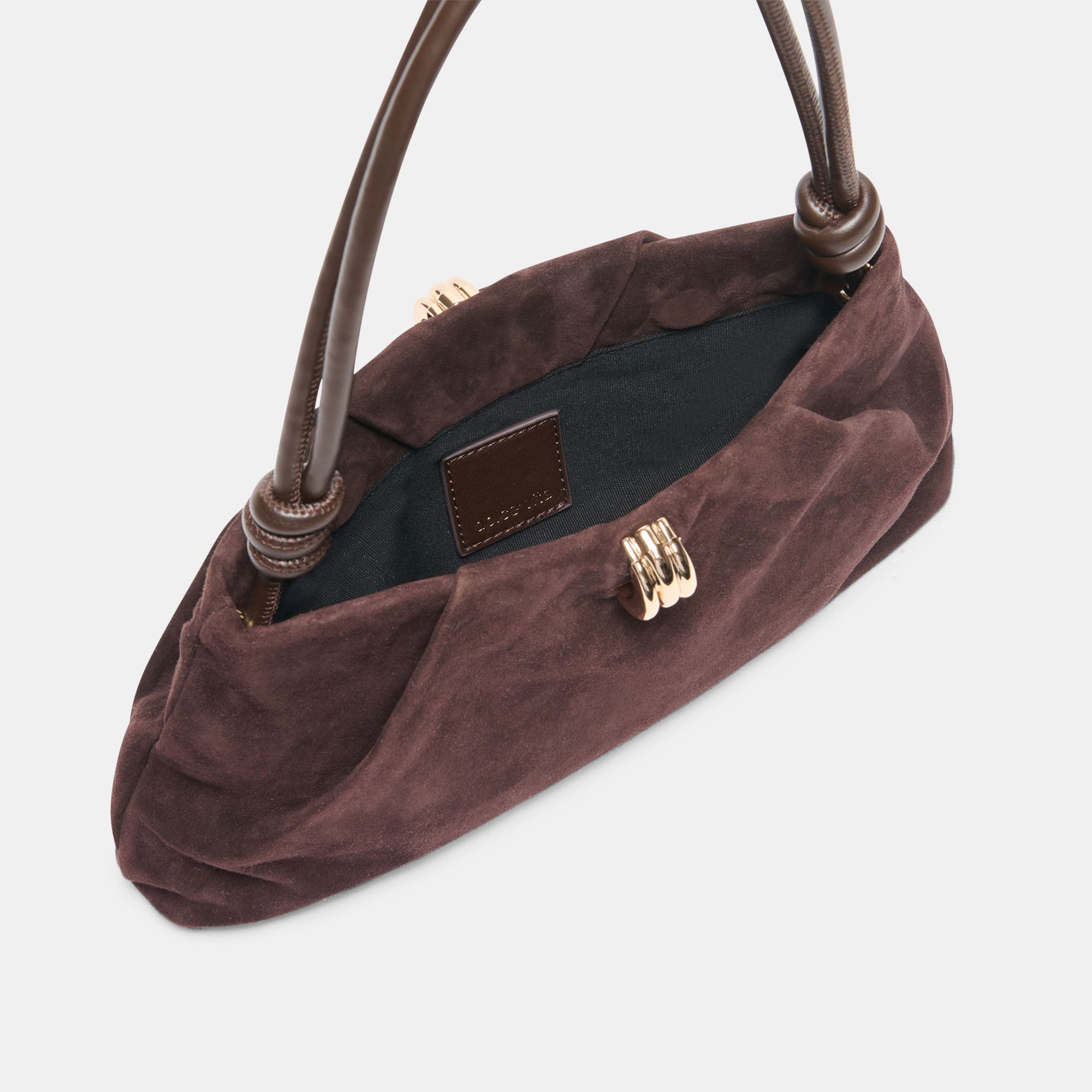 RAVEL SHOULDER BAG CHOCOLATE SUEDE - view 2