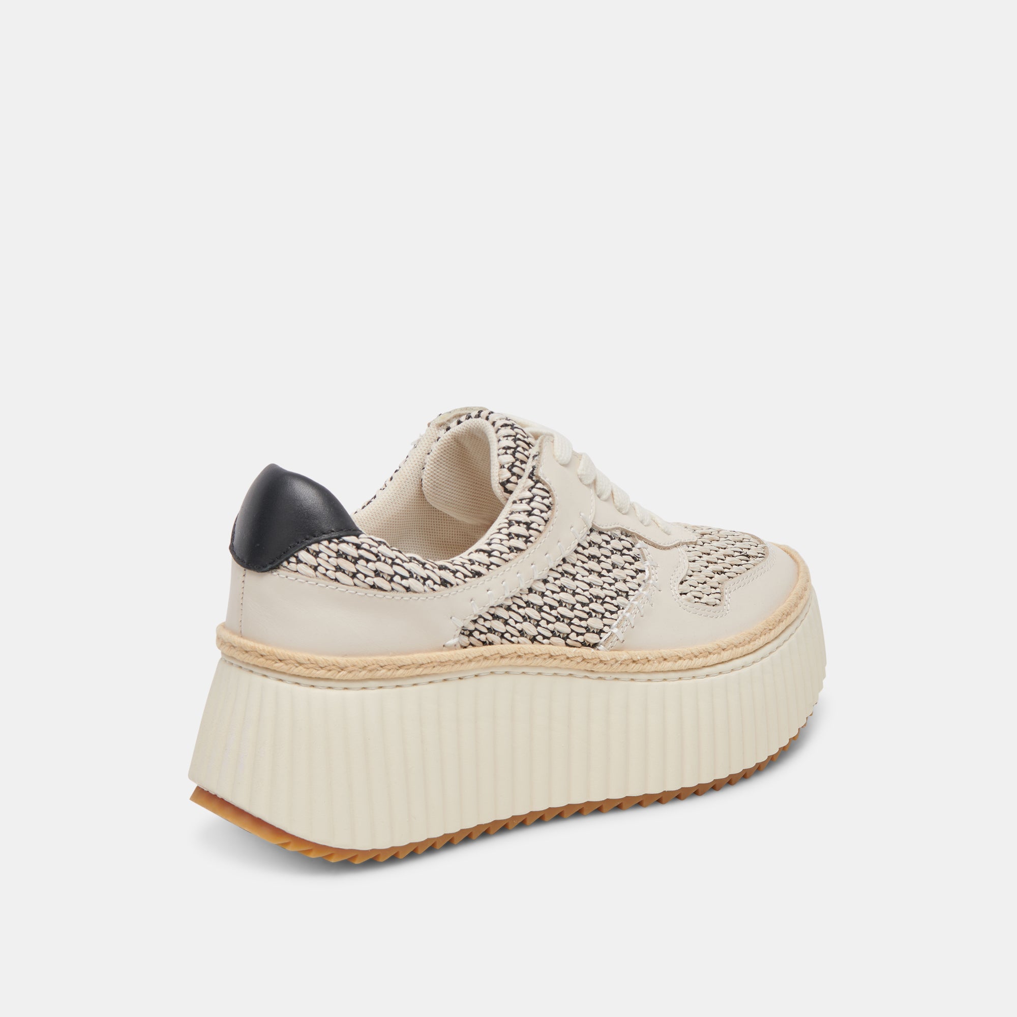 DANDI SNEAKERS BLACK NATURAL RAFFIA - view 9