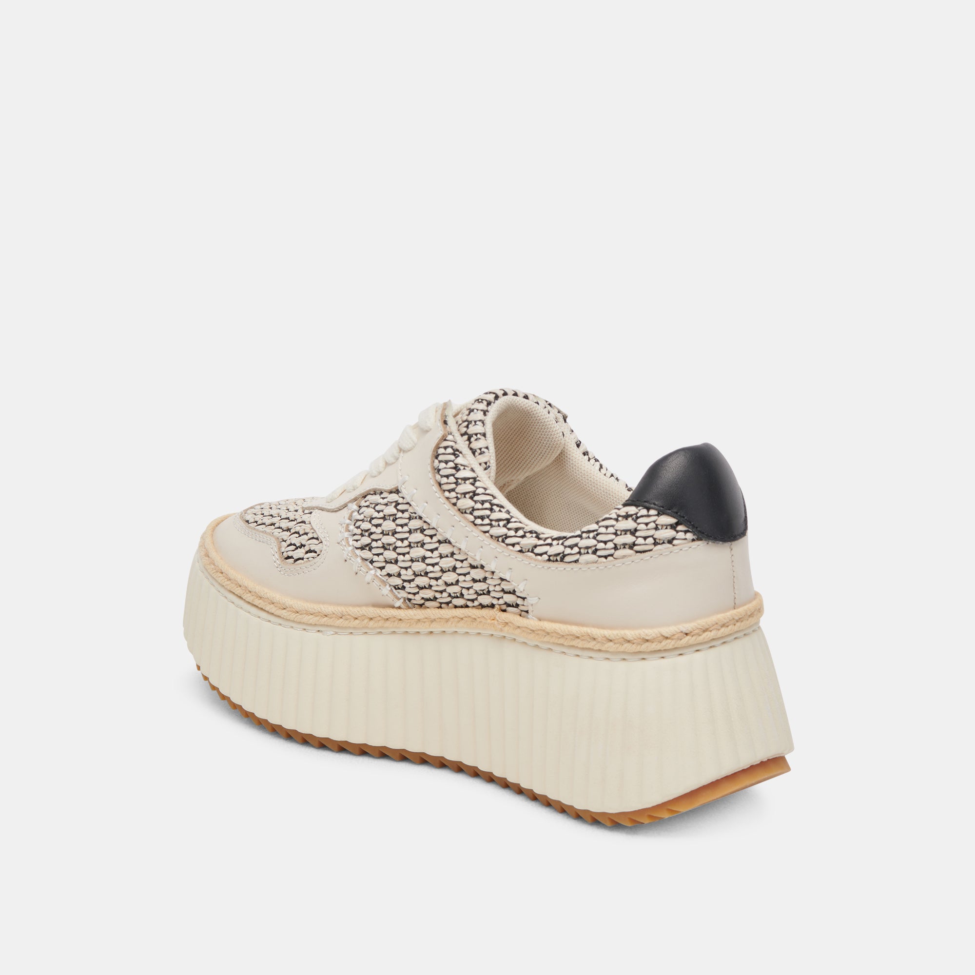 DANDI SNEAKERS BLACK NATURAL RAFFIA - view 11