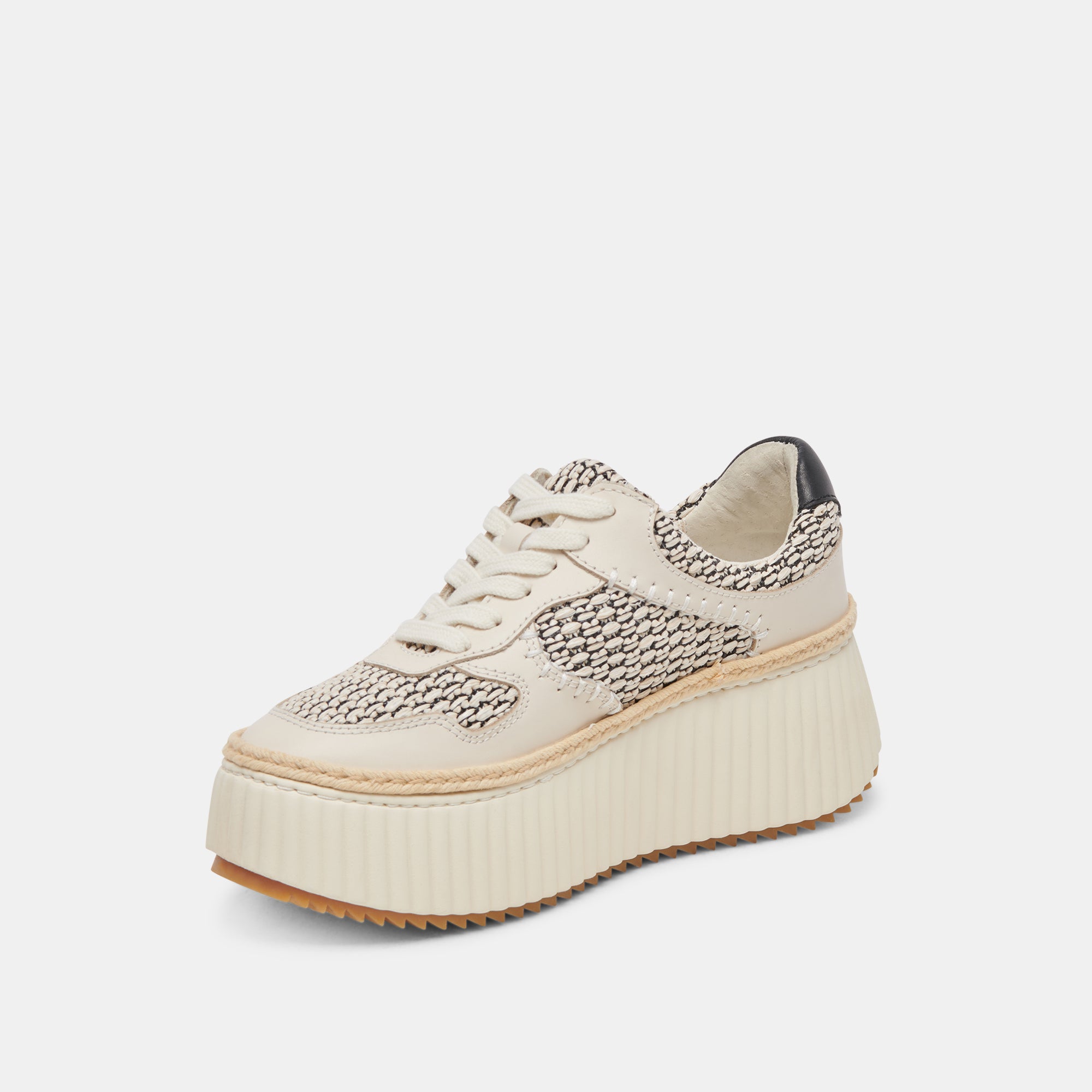 DANDI SNEAKERS BLACK NATURAL RAFFIA - view 10