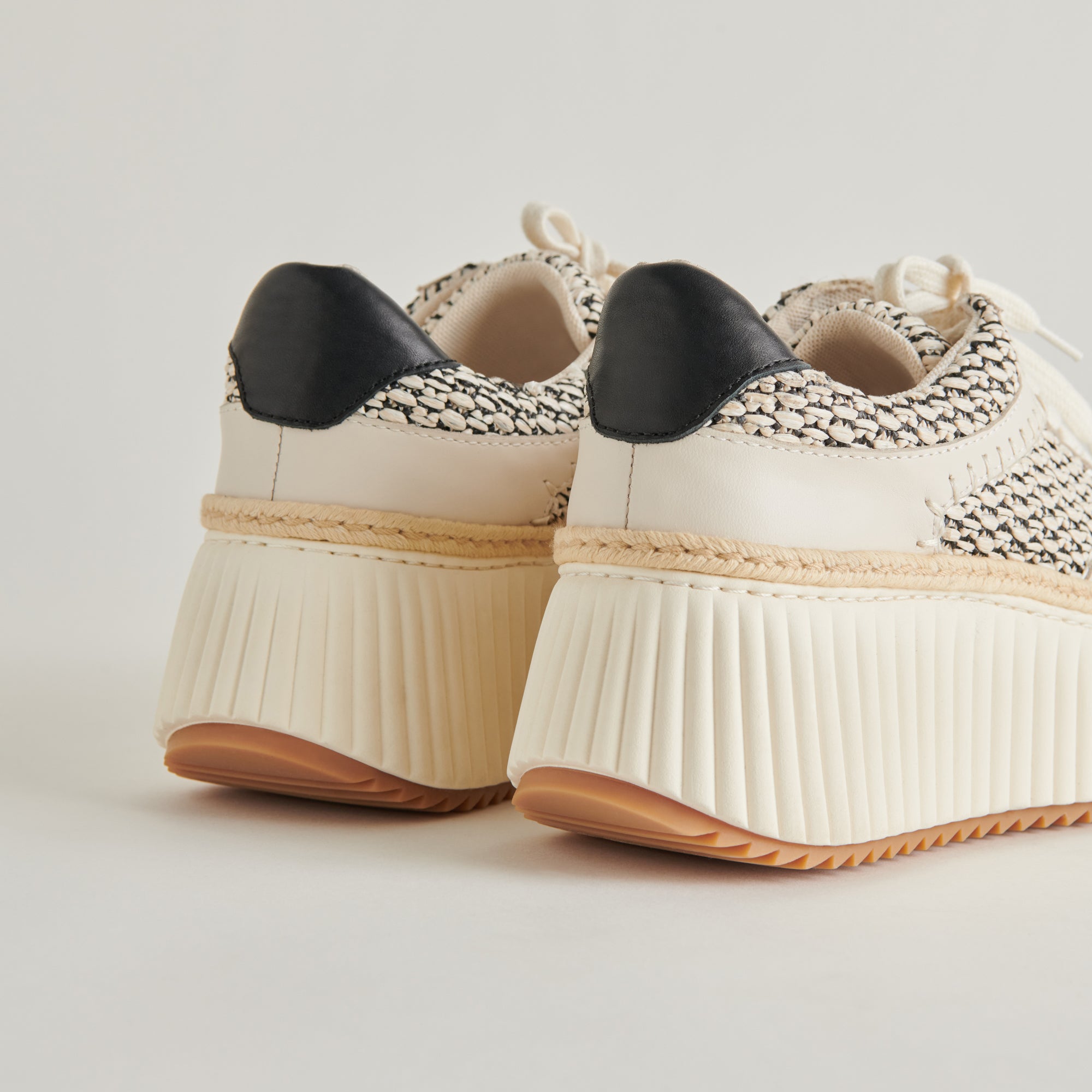 DANDI SNEAKERS BLACK NATURAL RAFFIA - view 7