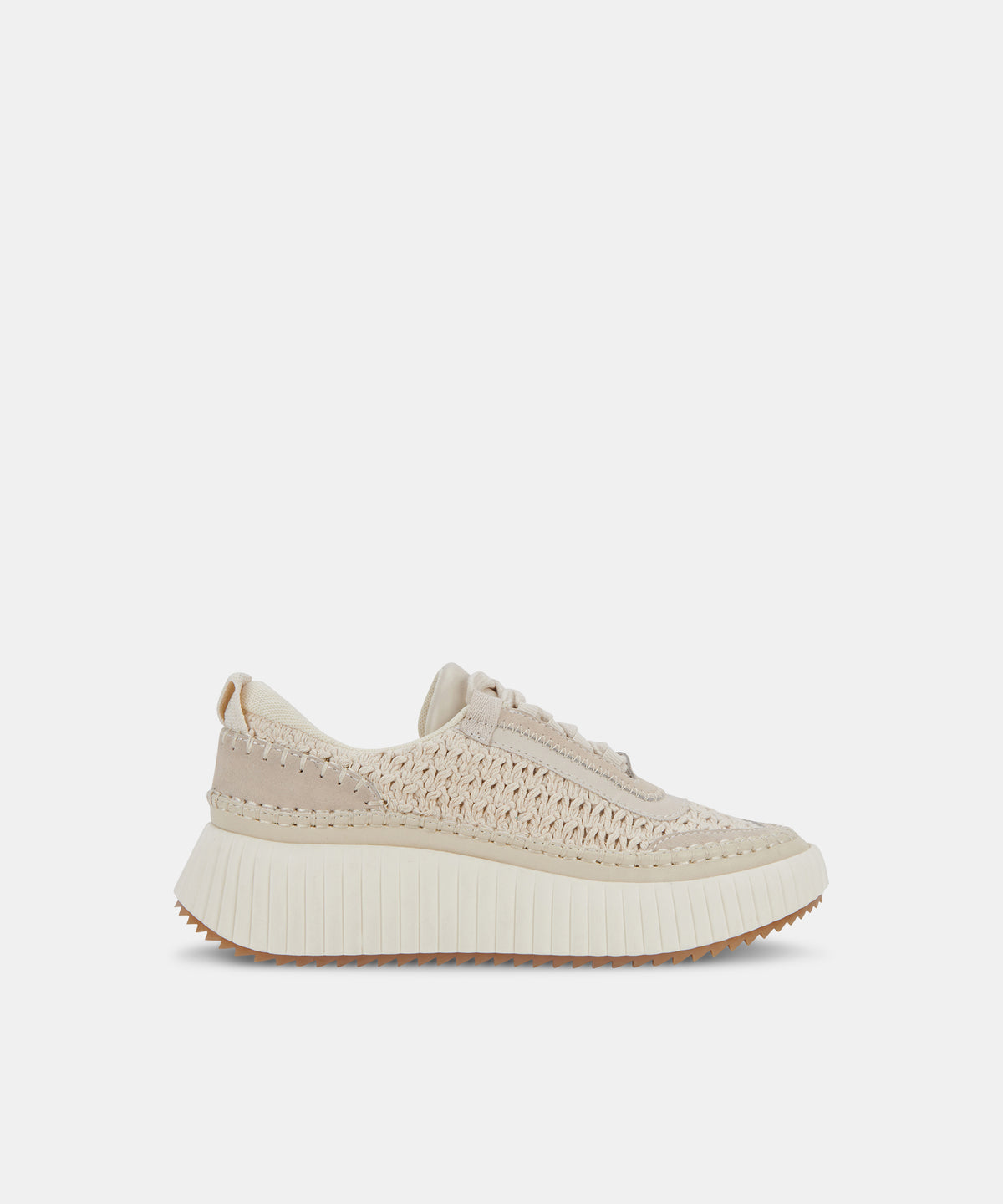 DOLEN Sandstone Knit Platfrom Lace=Up Sneakers | Dolce Vita