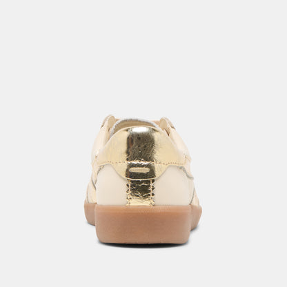 MERIT SNEAKERS WHITE GOLD LEATHER