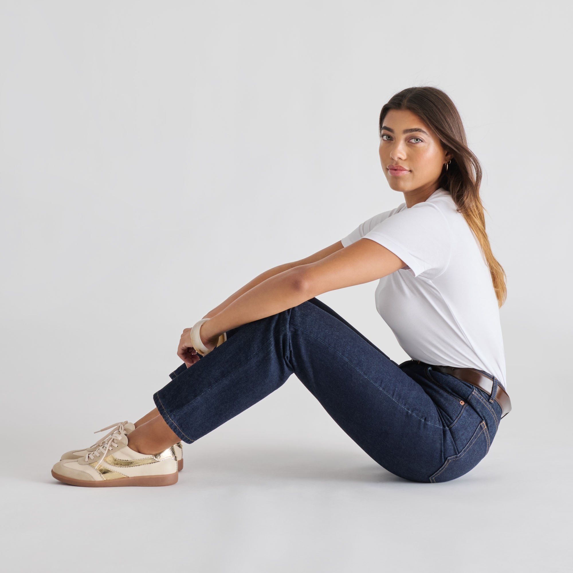 MERIT SNEAKERS WHITE GOLD LEATHER - view 10