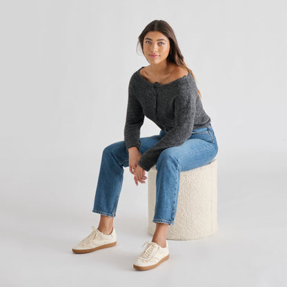 NOTICE LACE SNEAKERS IVORY SUEDE