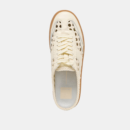 NOTICE SLIDE WOVEN SNEAKERS OFF WHITE WOVEN STELLA