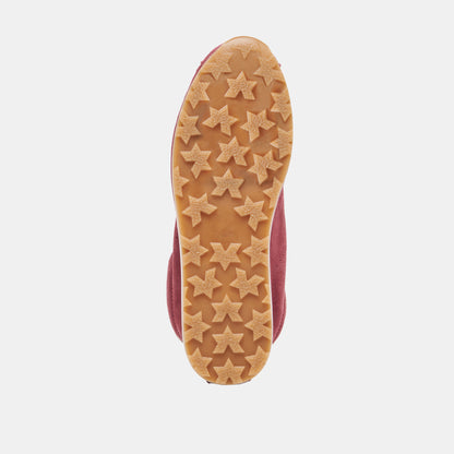 SERINA SNEAKERS BURGUNDY SUEDE