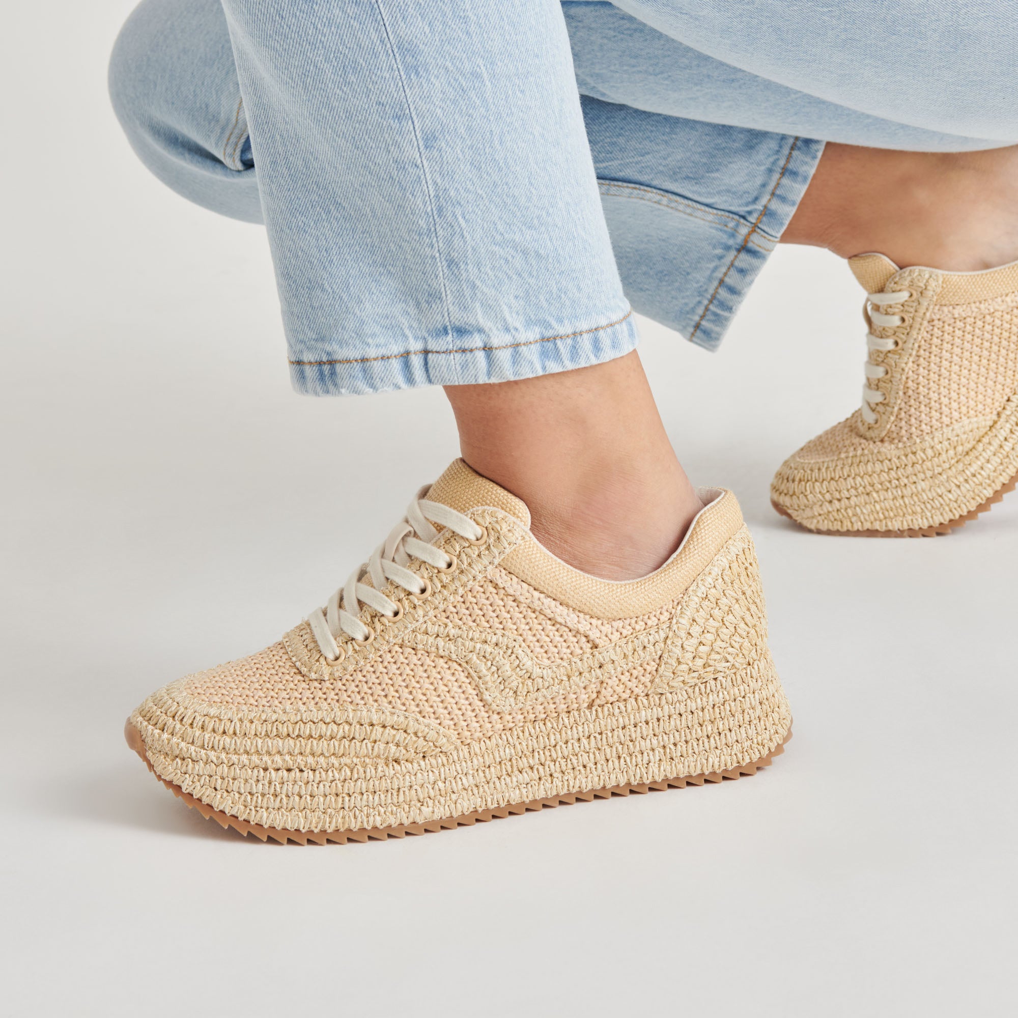 SHYLOH SNEAKERS LT NATURAL RAFFIA - view 3
