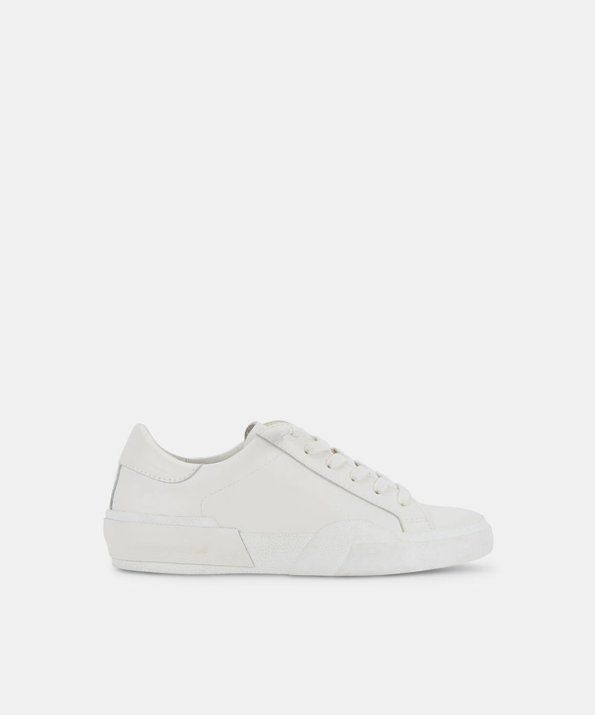 Zina 306 Sneakers White Recycled Leather | White Leather Sneakers
