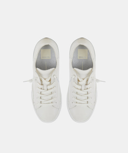 ZINA 360 SNEAKERS WHITE RECYCLED LEATHER