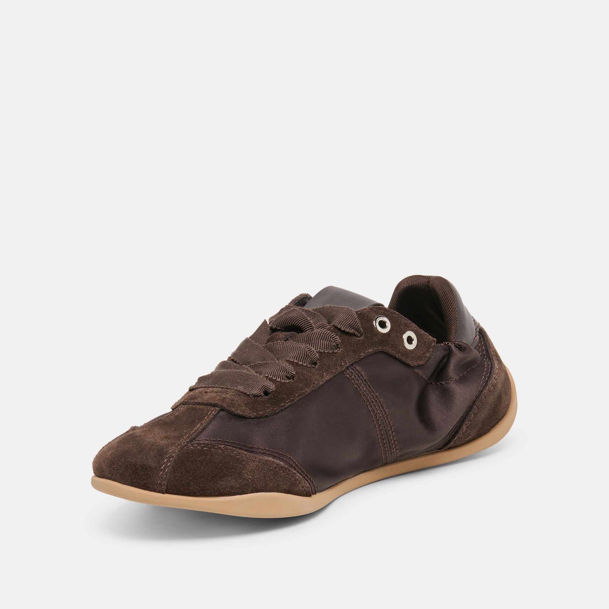 DAKODA SNEAKERS DK BROWN SATIN - view 4