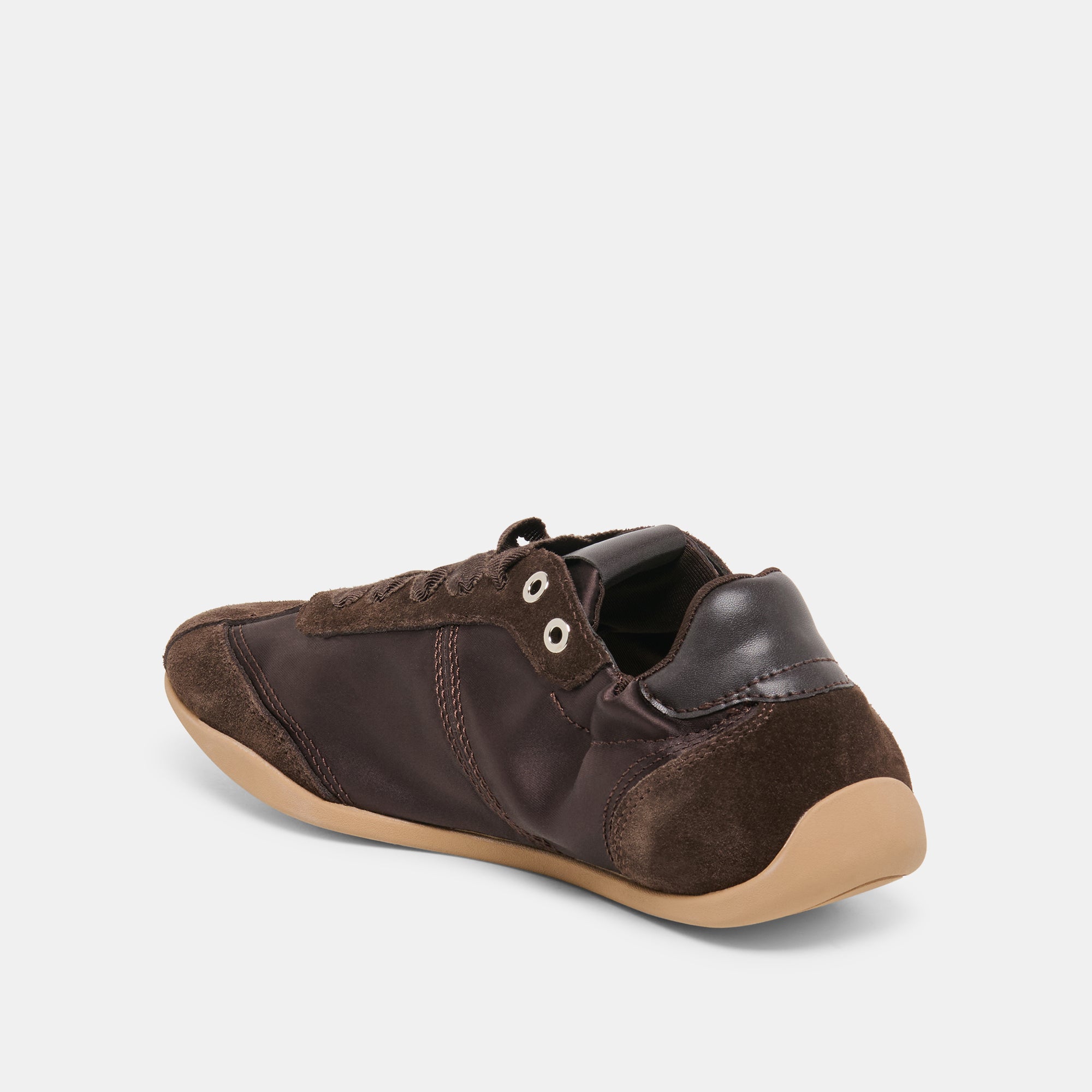 DAKODA SNEAKERS DK BROWN SATIN - view 5