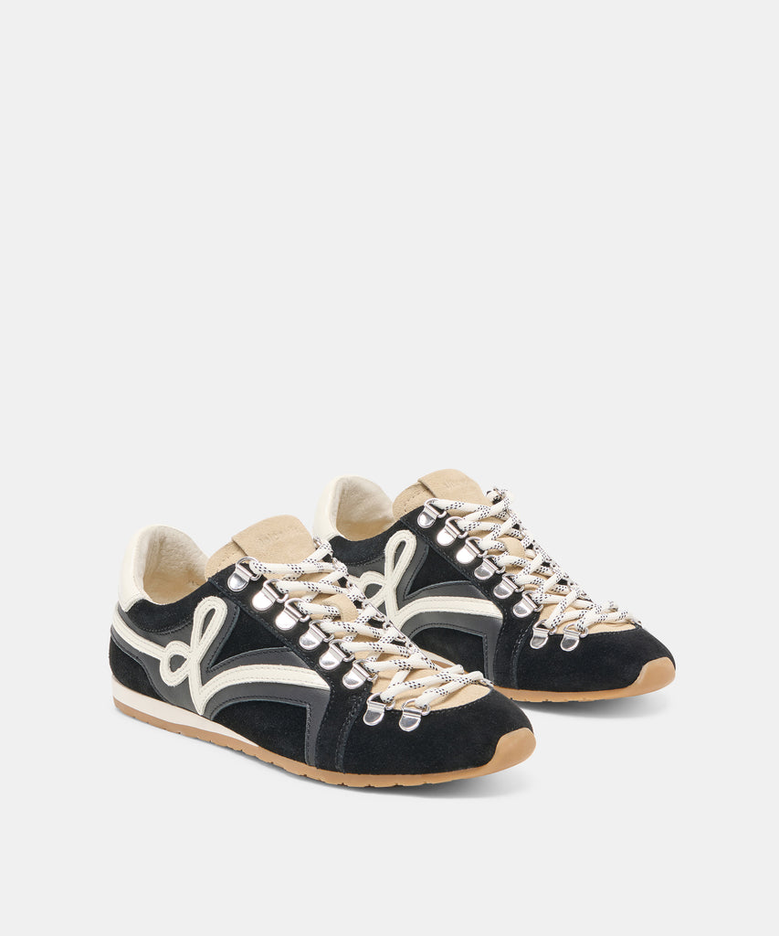 DEACON SNEAKERS BLACK WHITE SUEDE