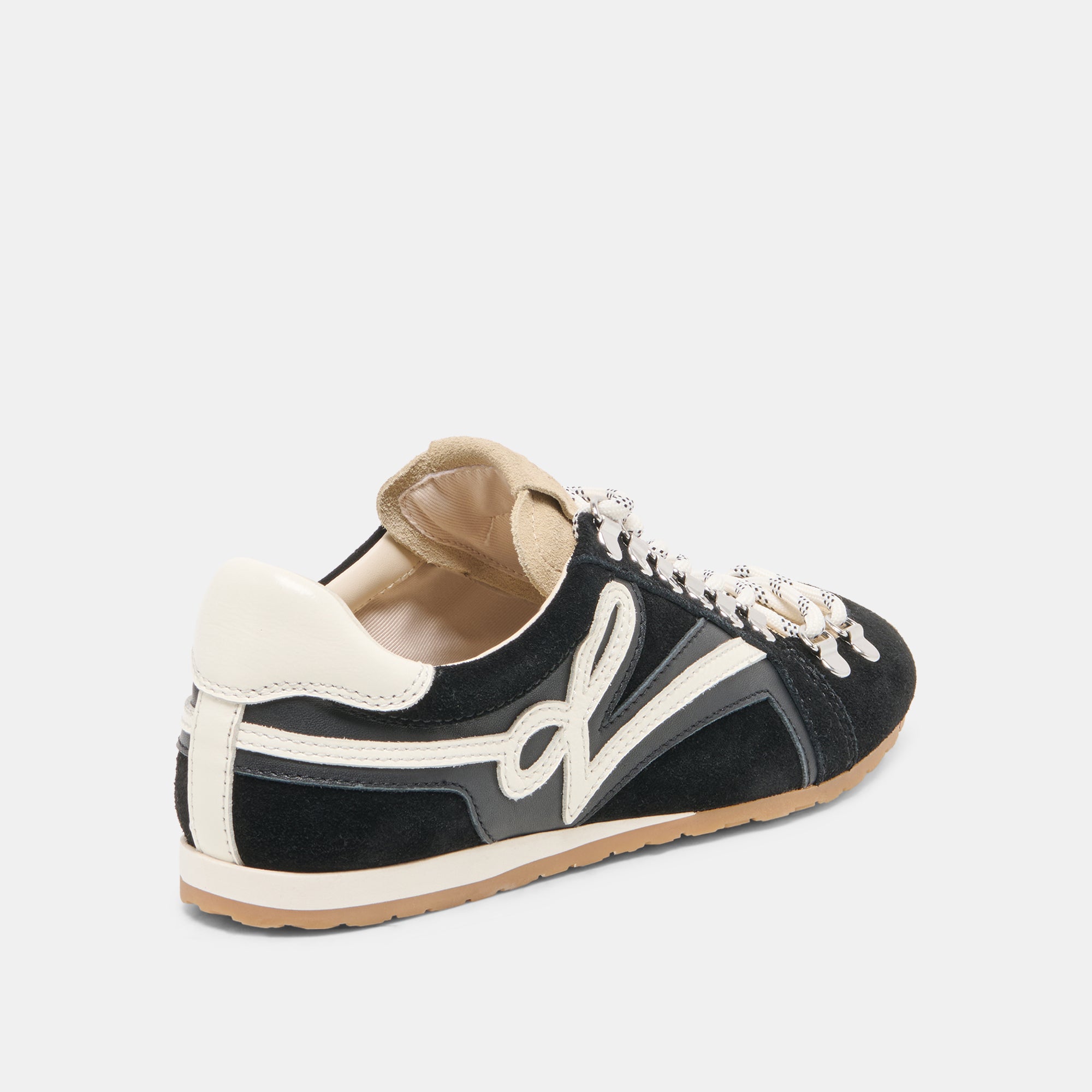 DEACON SNEAKERS BLACK WHITE SUEDE - view 3