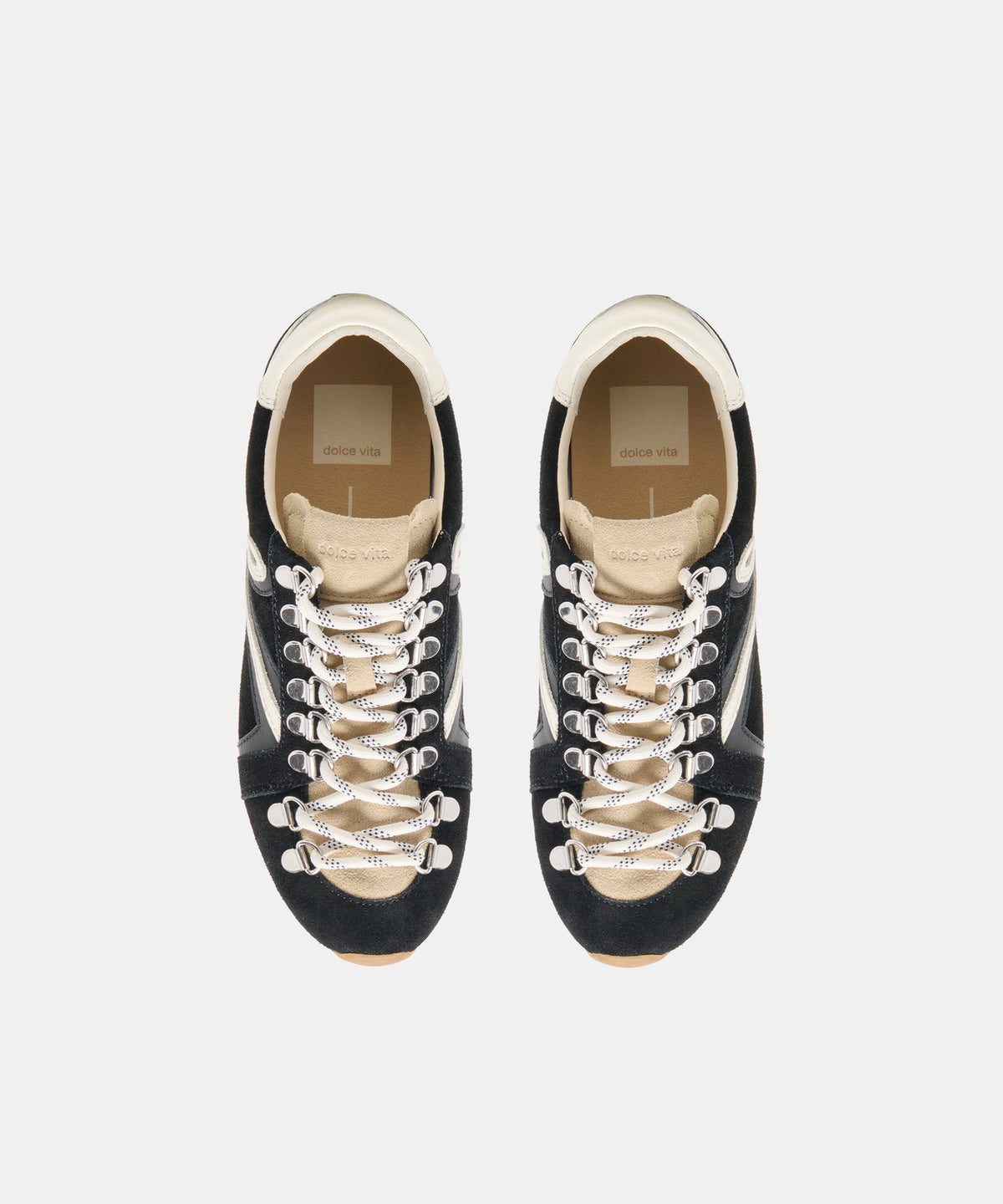 DEACON SNEAKERS BLACK WHITE SUEDE - view 3
