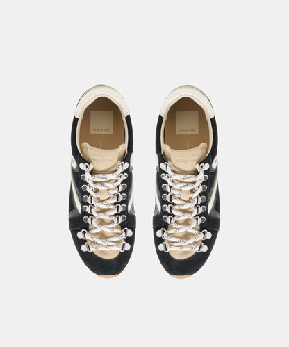 DEACON SNEAKERS BLACK WHITE SUEDE