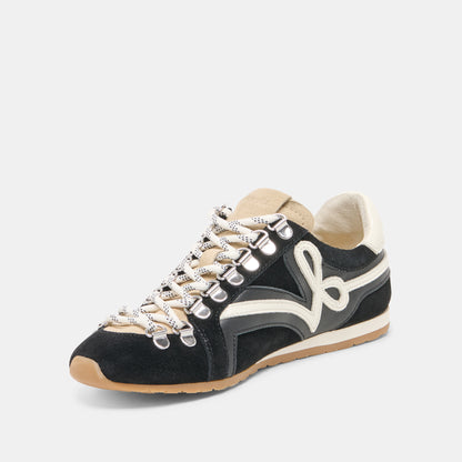 DEACON SNEAKERS BLACK WHITE SUEDE