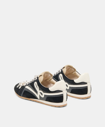 DEACON SNEAKERS BLACK WHITE SUEDE