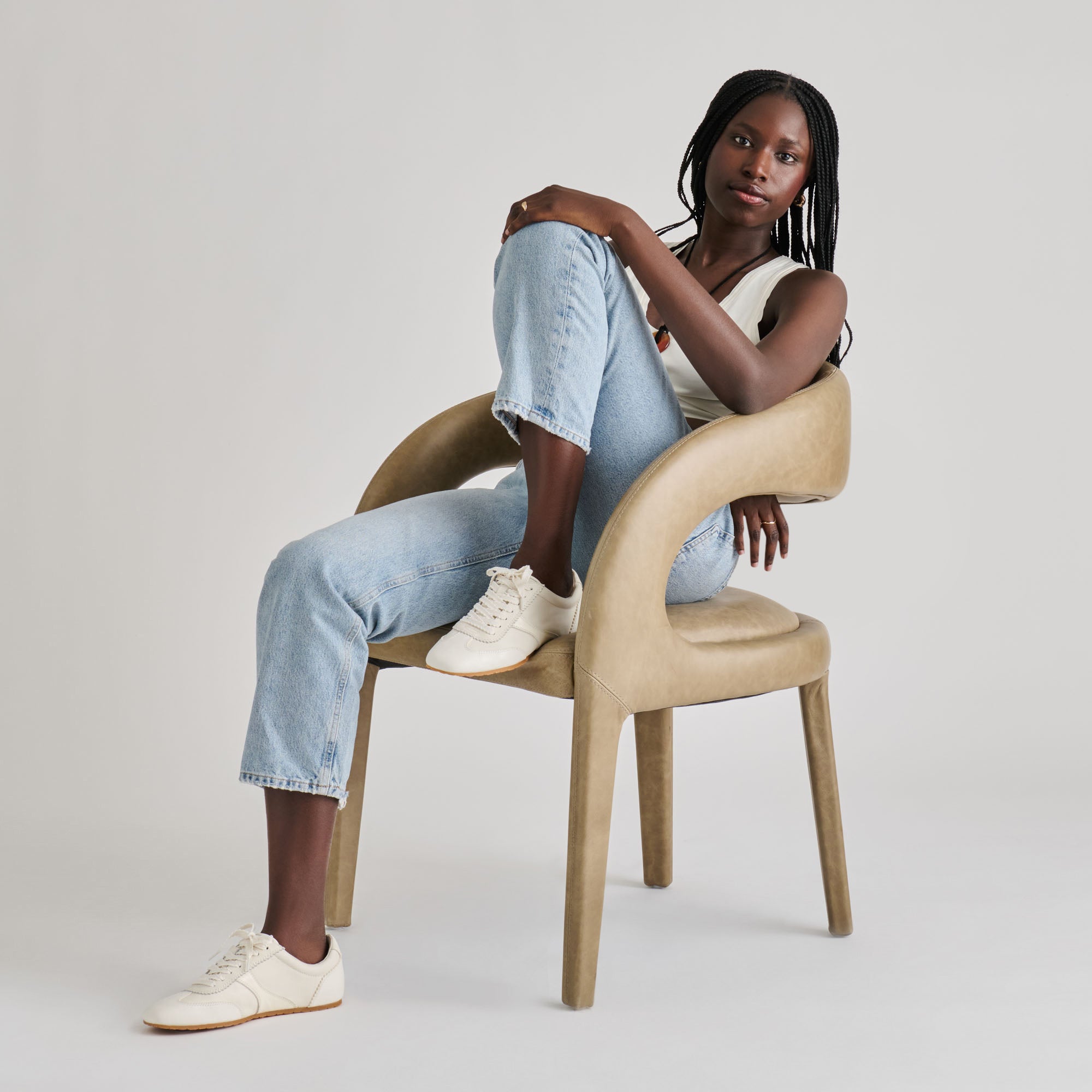DORIE SNEAKERS WHITE LEATHER - view 6