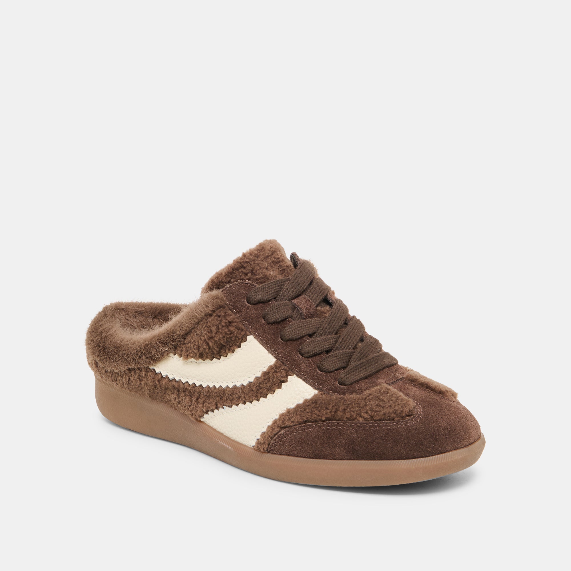 MERIT SLIDE PLUSH SNEAKERS DK BROWN PLUSH - view 2