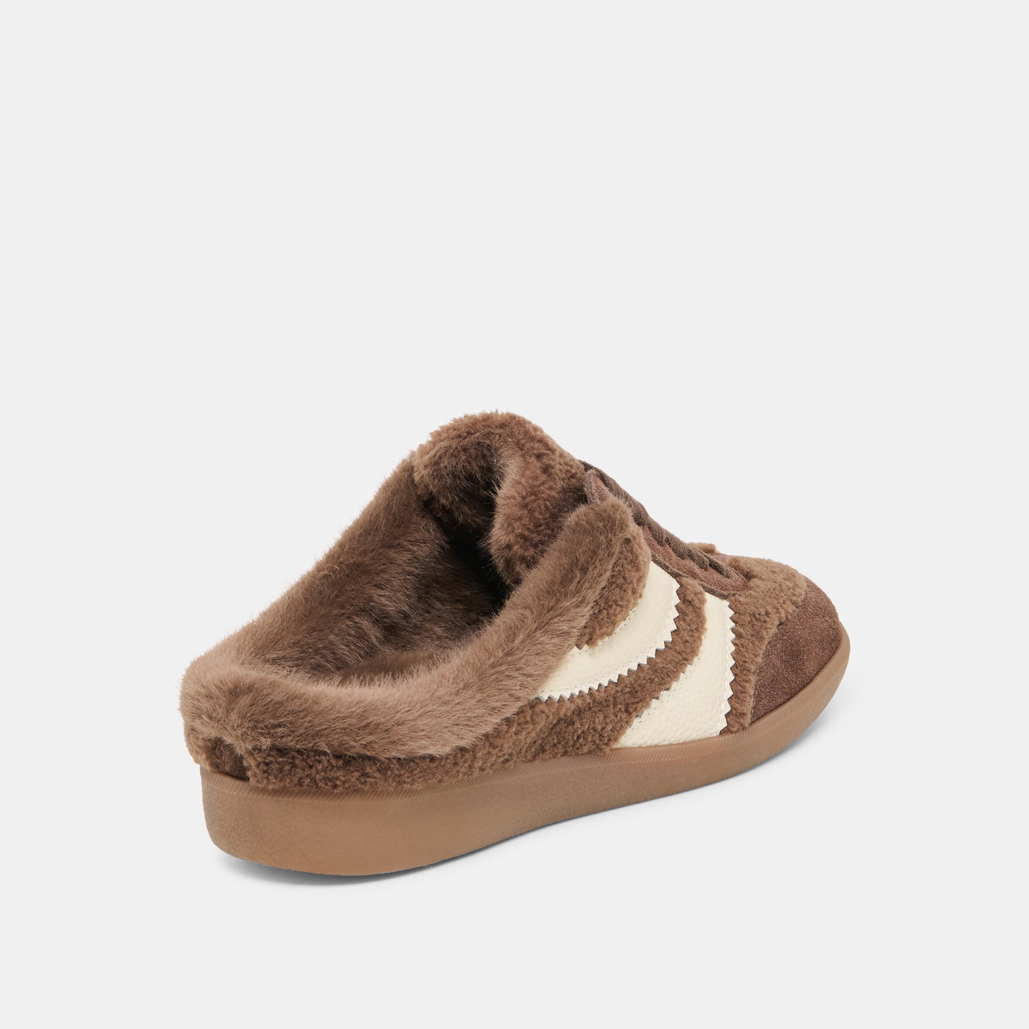MERIT SLIDE PLUSH SNEAKERS DK BROWN PLUSH - view 3