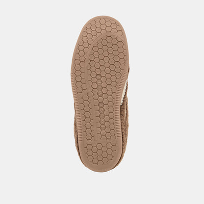 MERIT SLIDE PLUSH SNEAKERS DK BROWN PLUSH