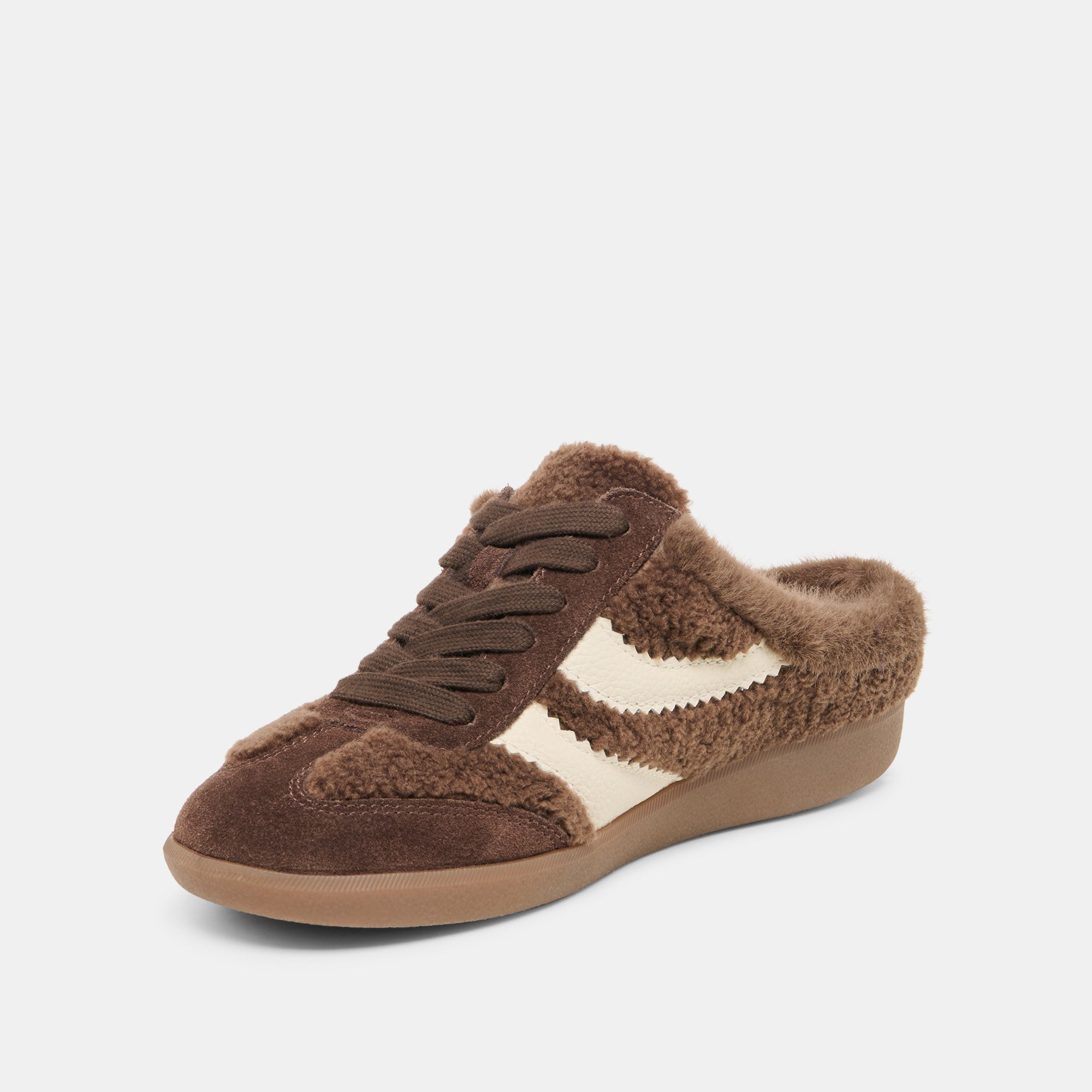 MERIT SLIDE PLUSH SNEAKERS DK BROWN PLUSH - view 4