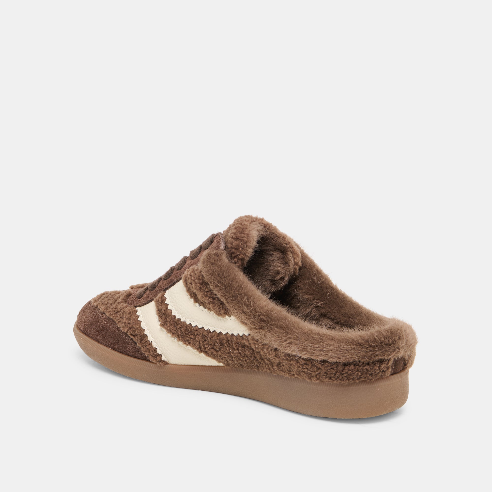 MERIT SLIDE PLUSH SNEAKERS DK BROWN PLUSH - view 5