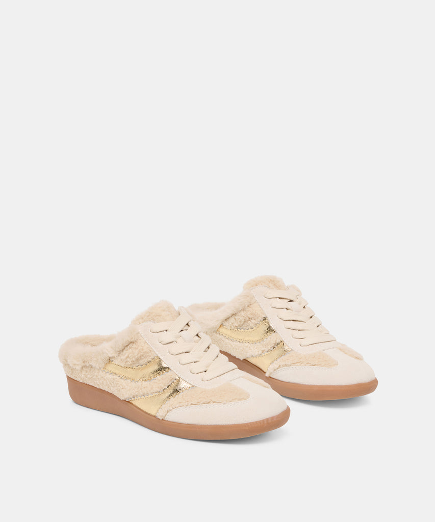 Merit Slide Plush Natural Multi Plush Sneakers | Dolce Vita