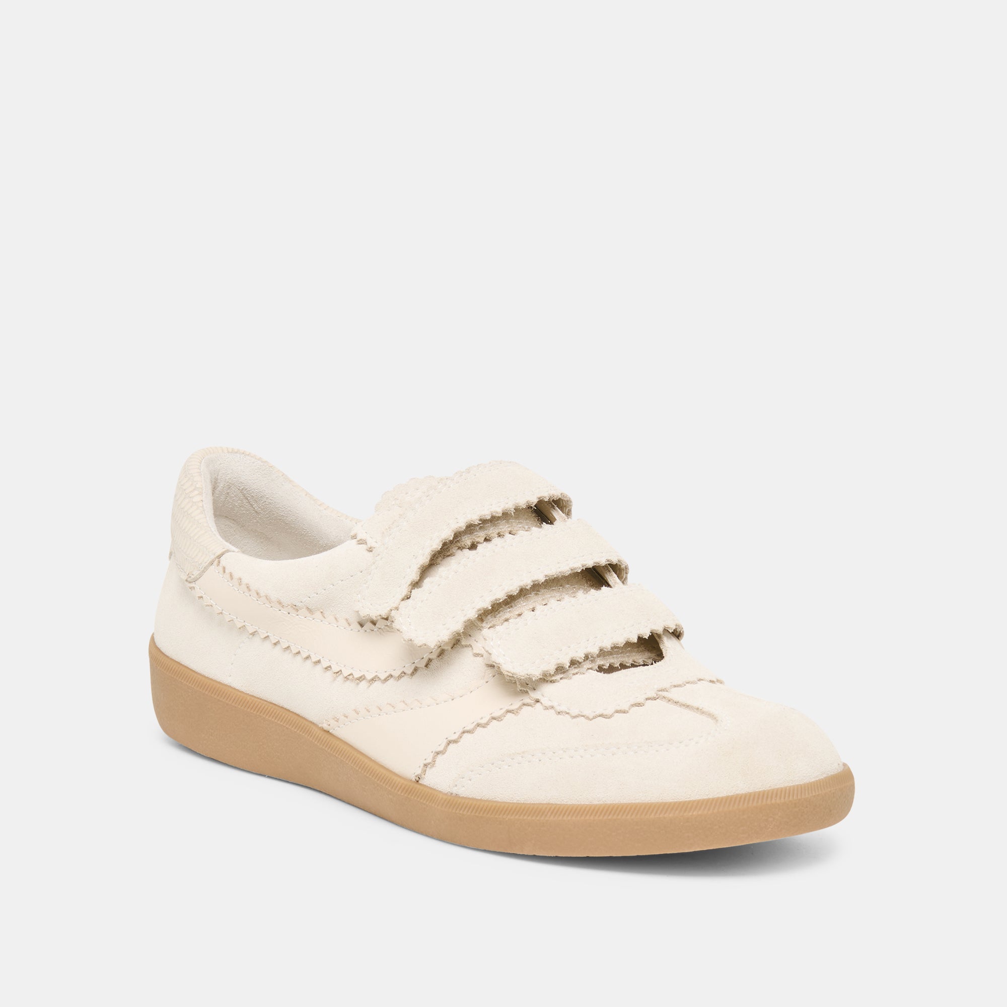 MERIT VELCRO SNEAKERS IVORY LEATHER - view 3
