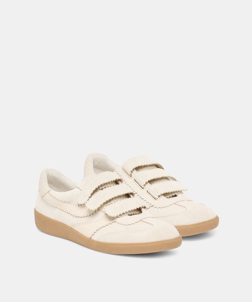 MERIT VELCRO SNEAKERS IVORY LEATHER