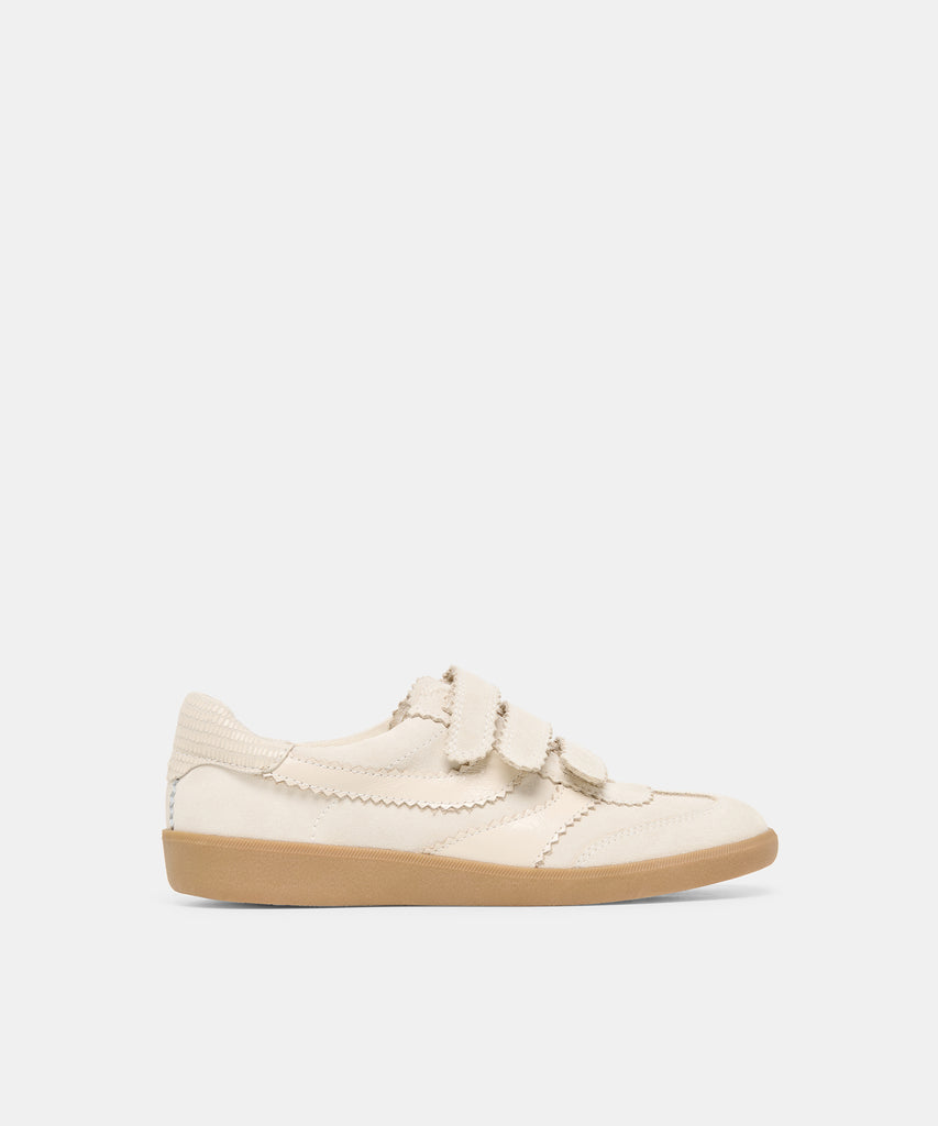 Merit Velcro Ivory Leather Sneakers | Dolce Vita