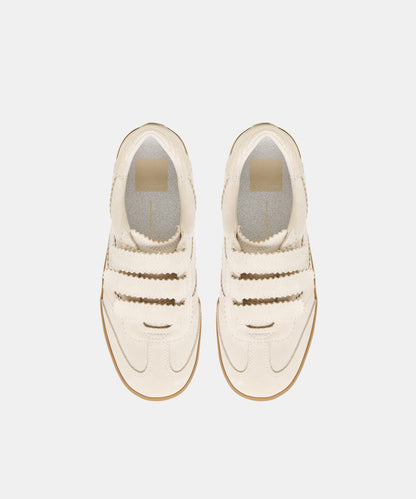 MERIT VELCRO SNEAKERS IVORY LEATHER