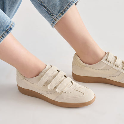 MERIT VELCRO SNEAKERS IVORY LEATHER