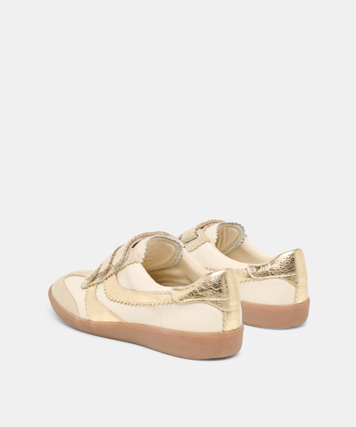 MERIT VELCRO SNEAKERS WHITE GOLD LEATHER - view 5