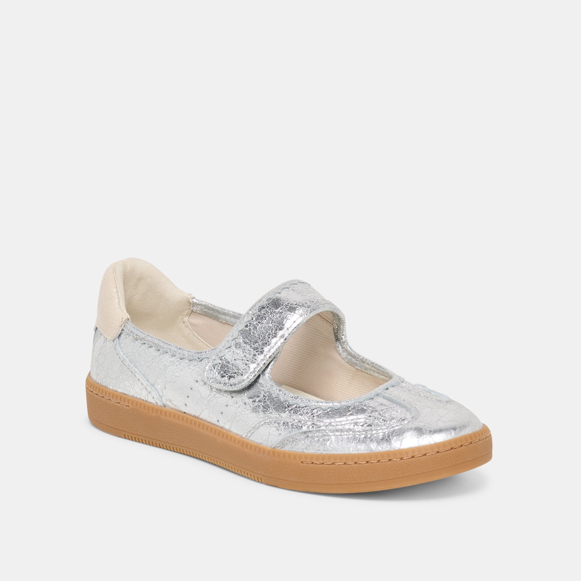 NANET SNEAKERS SILVER LEATHER - view 3