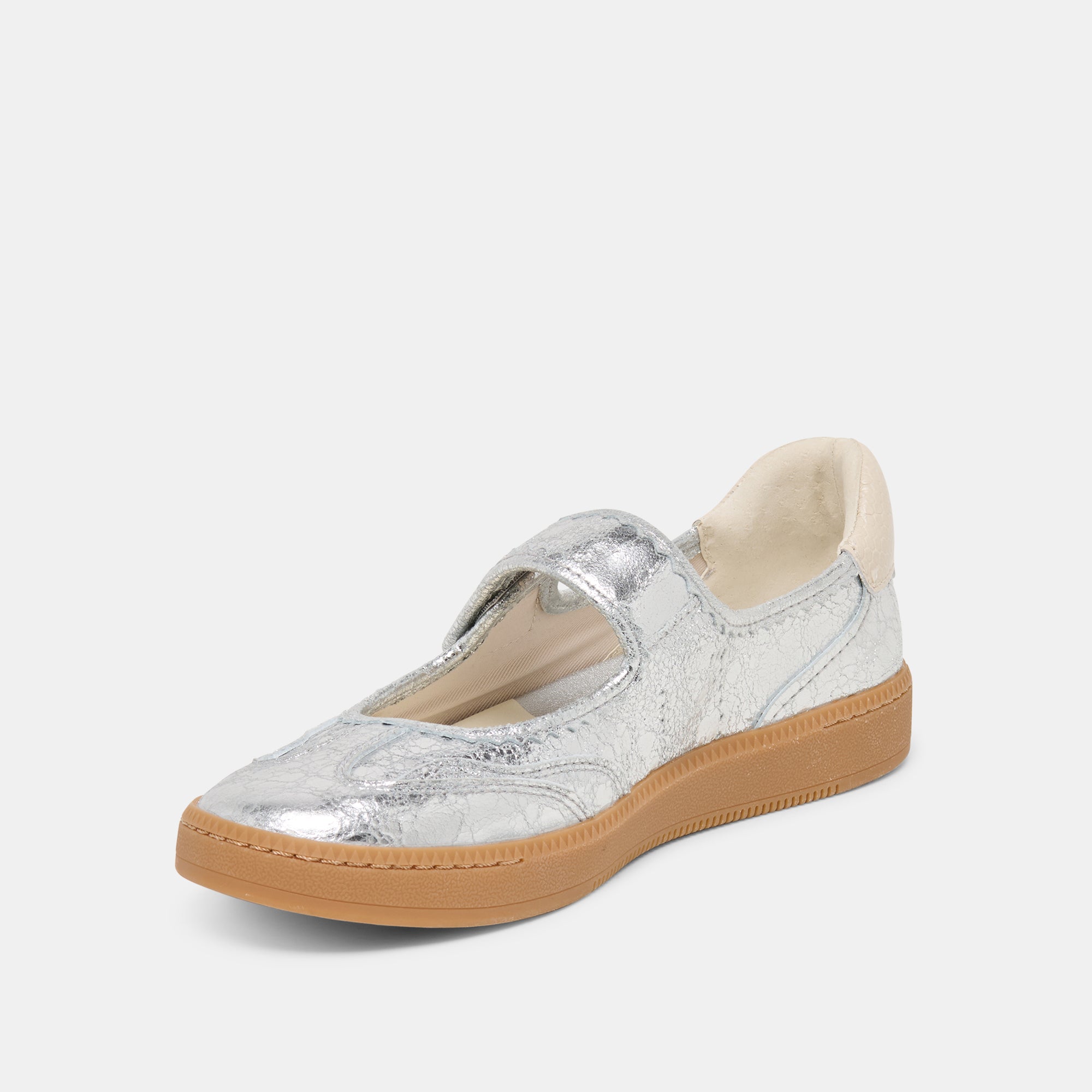 NANET SNEAKERS SILVER LEATHER - view 6