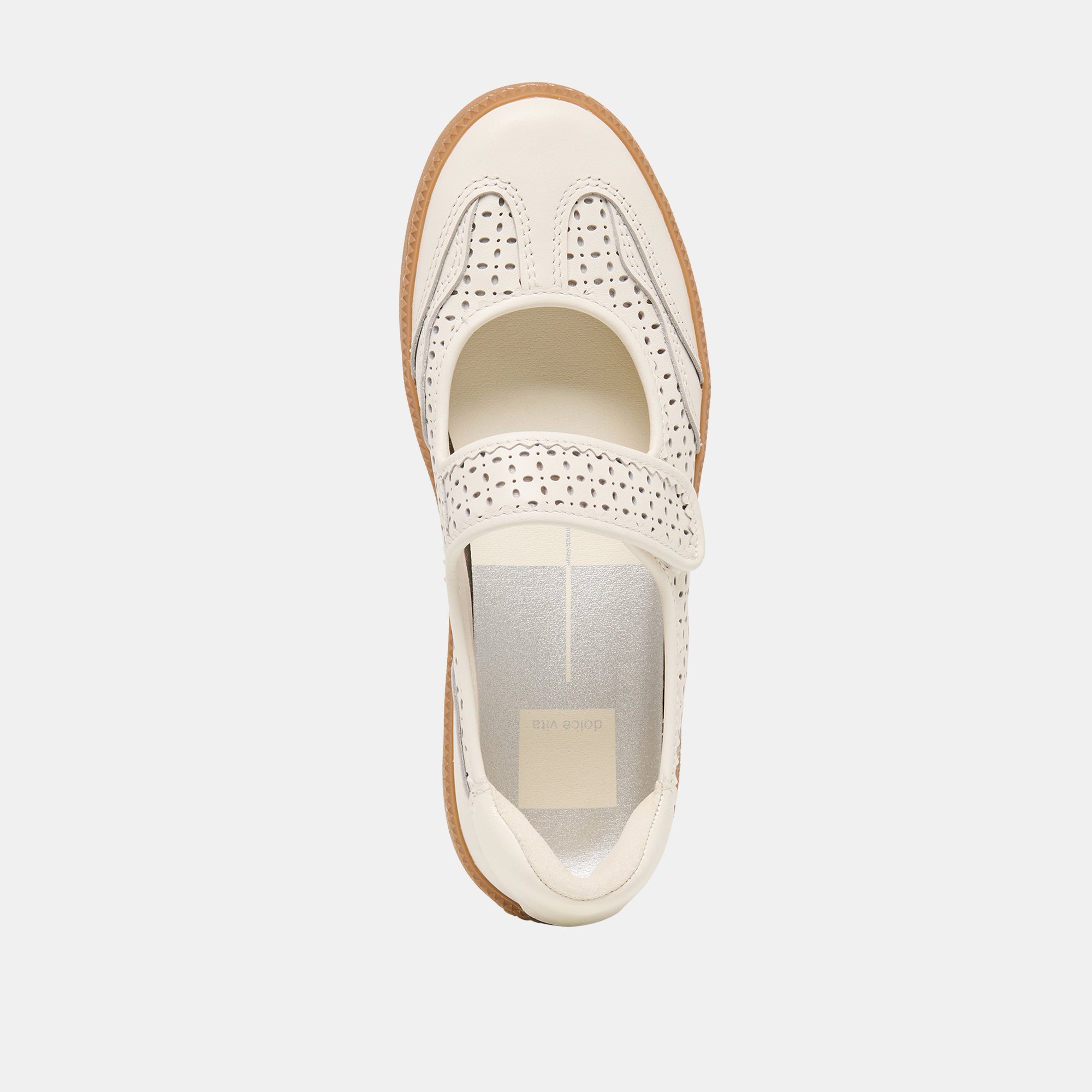 NANET SNEAKERS WHITE PERFORATED LEATHER - view 10
