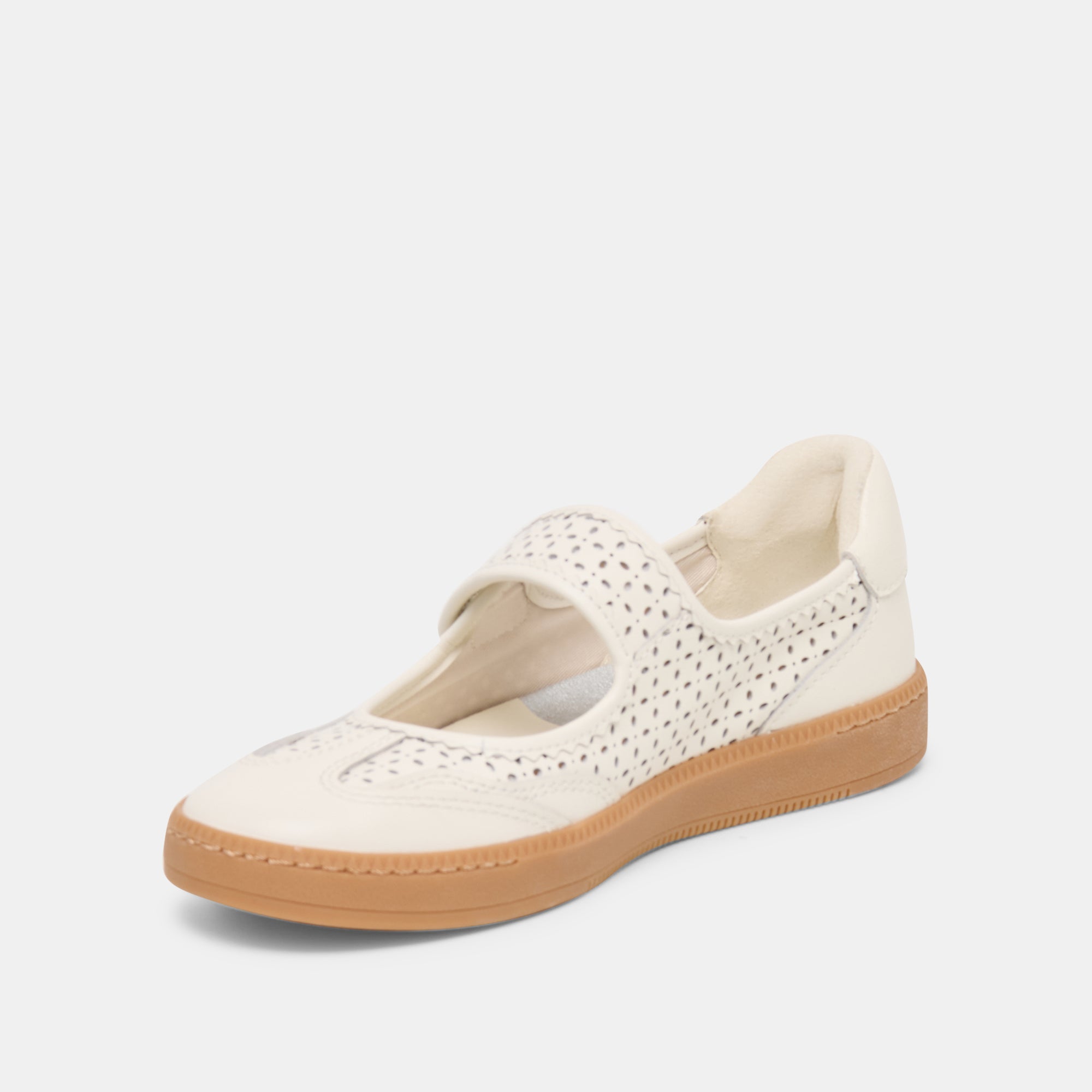NANET SNEAKERS WHITE PERFORATED LEATHER - view 6