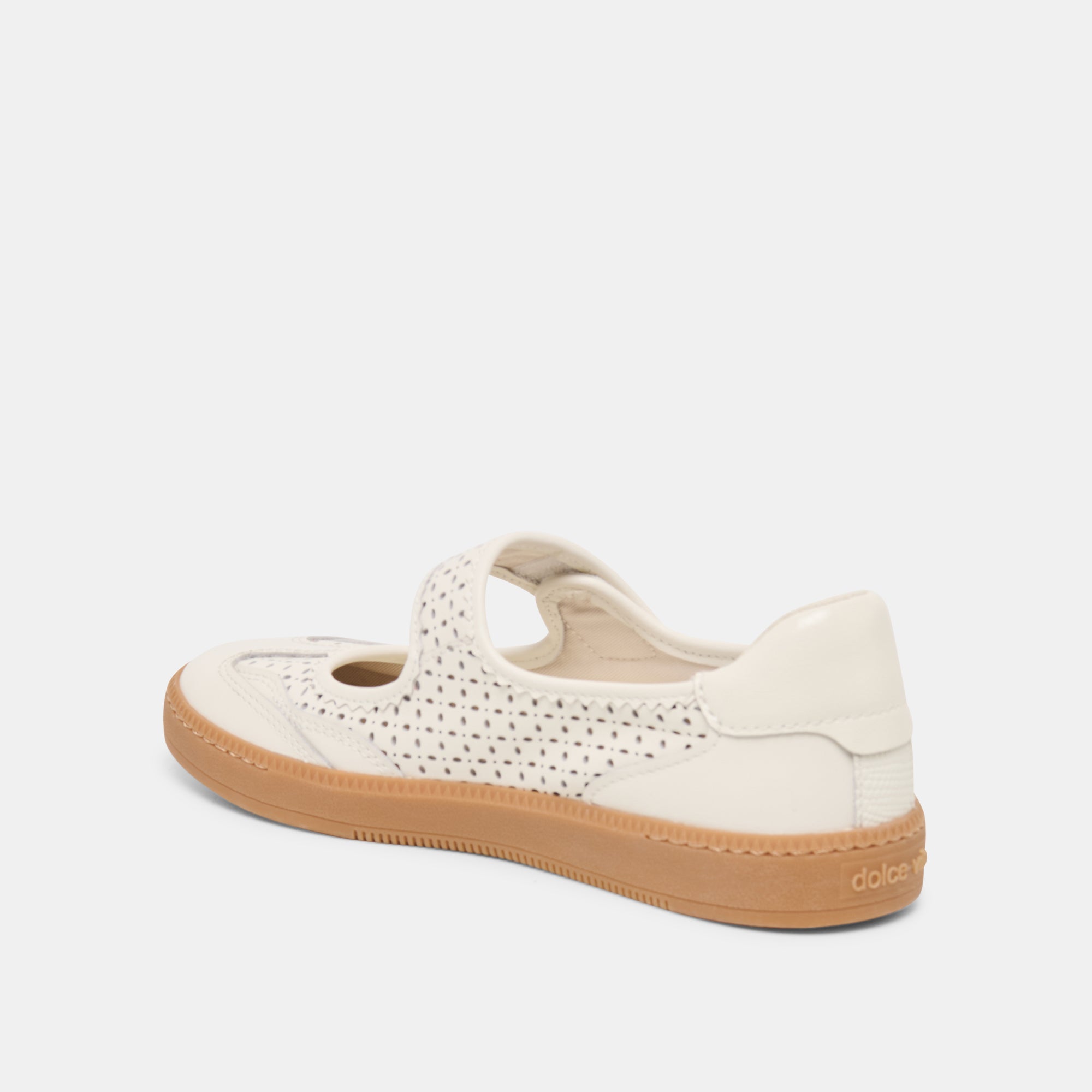 NANET SNEAKERS WHITE PERFORATED LEATHER - view 7