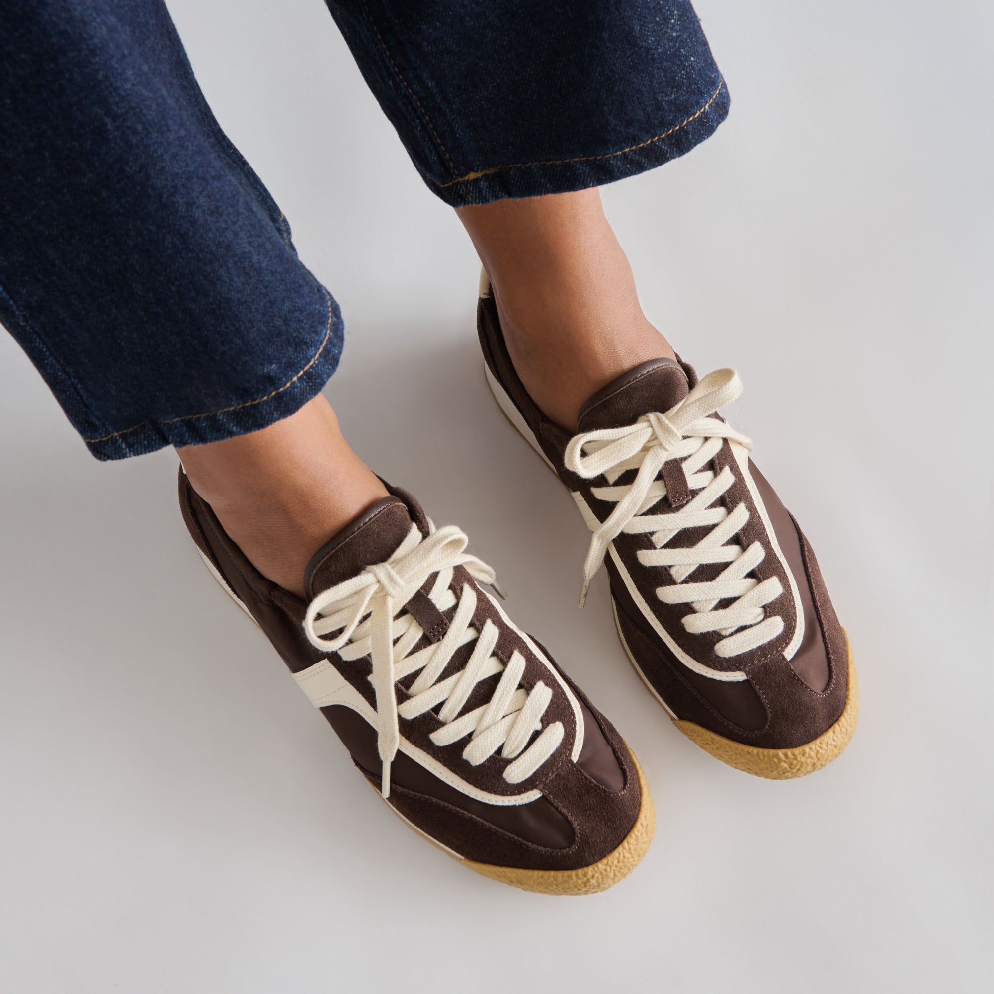 SARIYA SNEAKERS DK BROWN NYLON - view 4