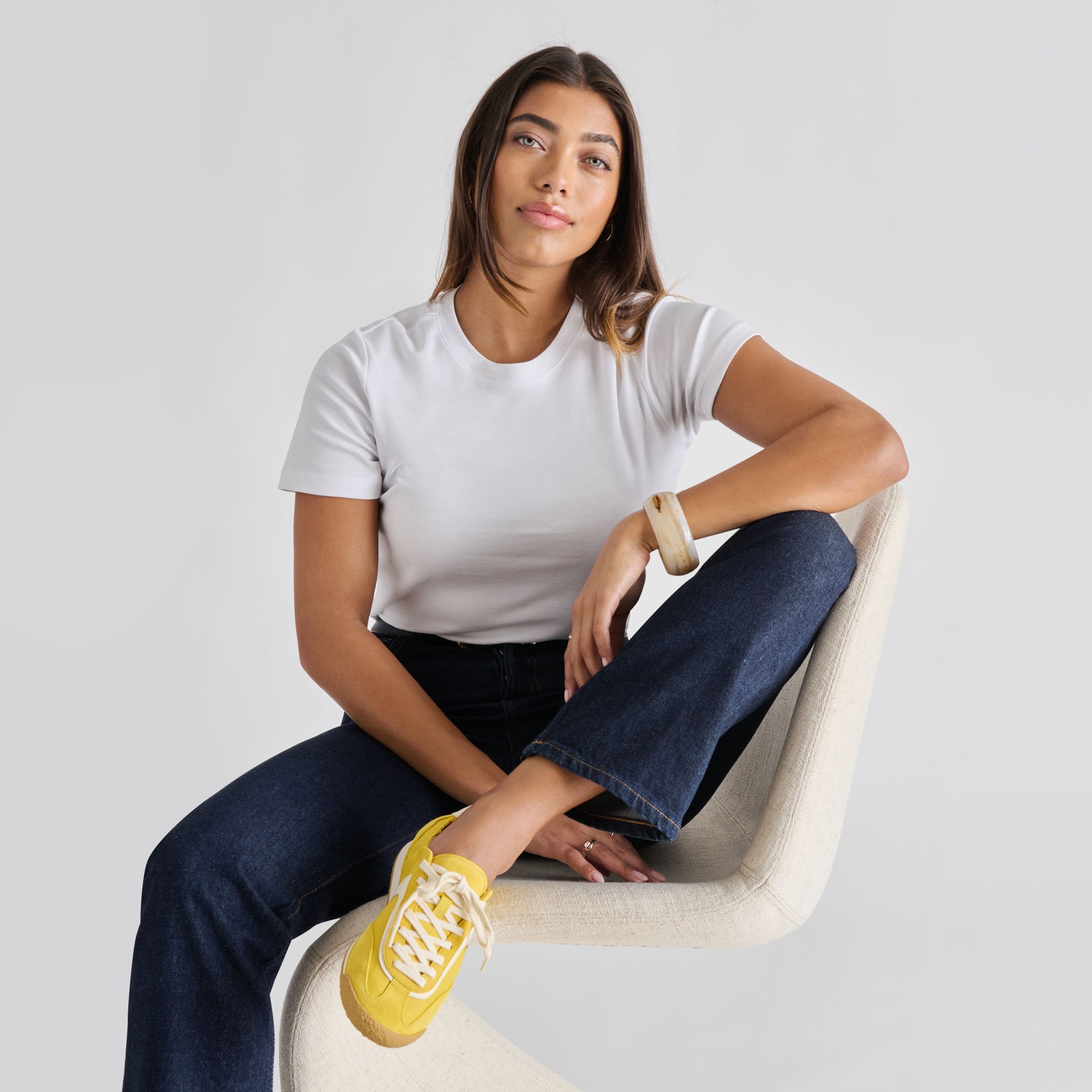 SARIYA SNEAKERS YELLOW NYLON - view 4